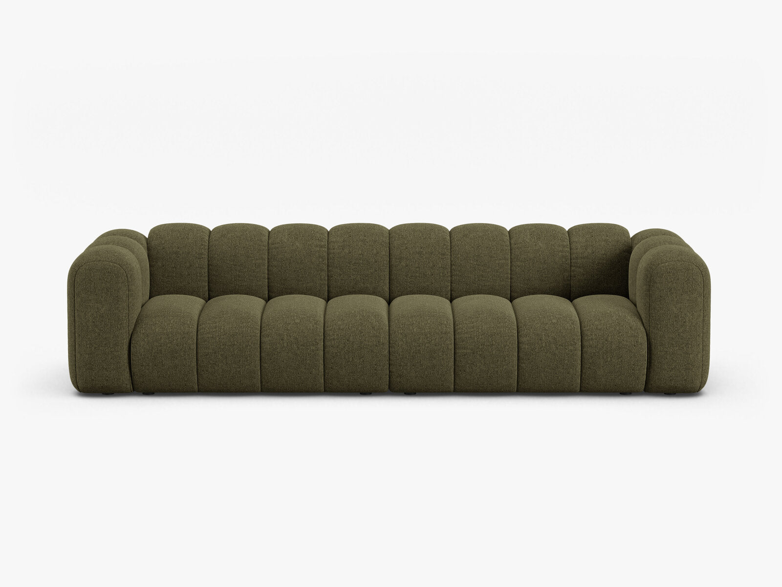 Micadoni Modulares Sofa Lupine 4-Sitzer Chenille Eden Grün