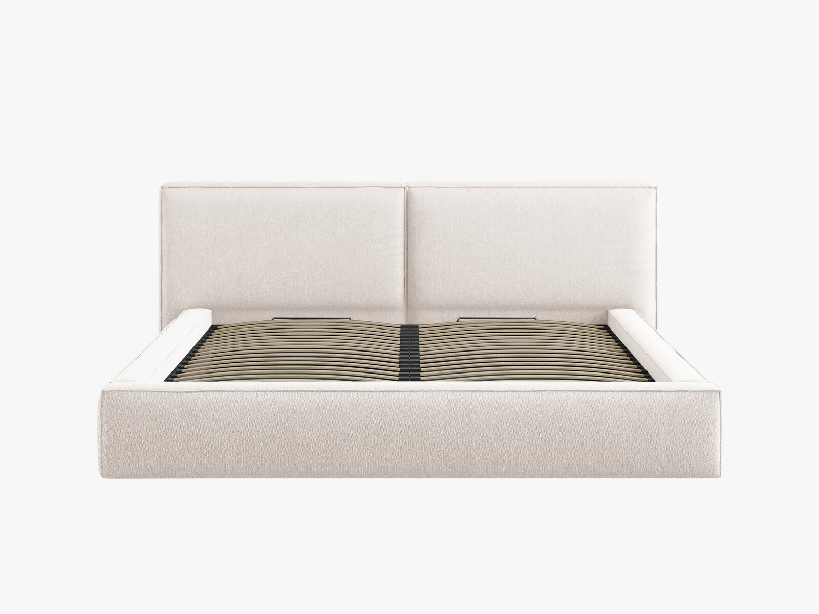 Micadoni Bett Jodie Strukturierter Stoff Megan Helles Beige