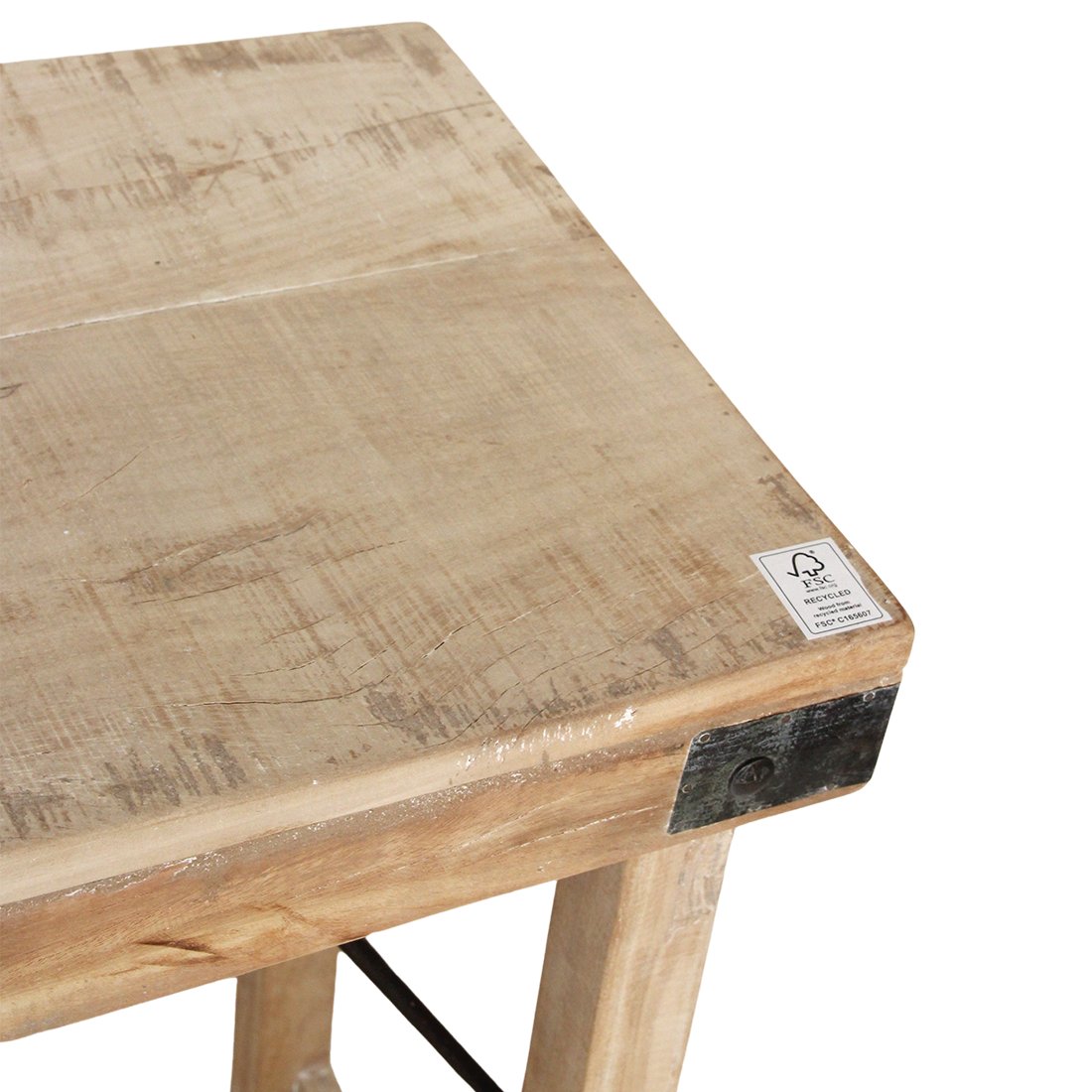Raw Materials Klappbarer Wandtisch Kalkwasch-Finish 170x40x76cm