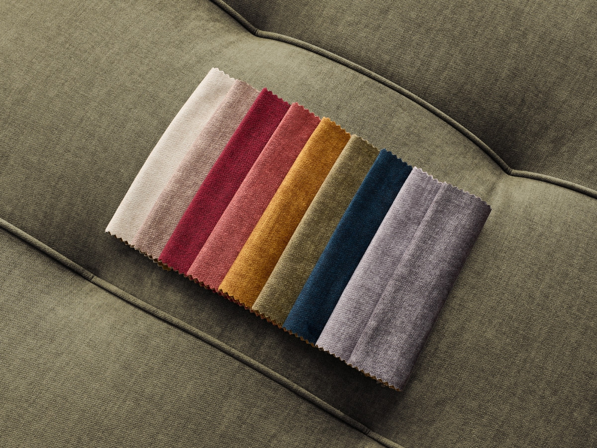 Bobochic Arsene Ecksofa mit Schlaffunktion und Bettkasten 277 × 200 cm Samt Grün Ecke rechts