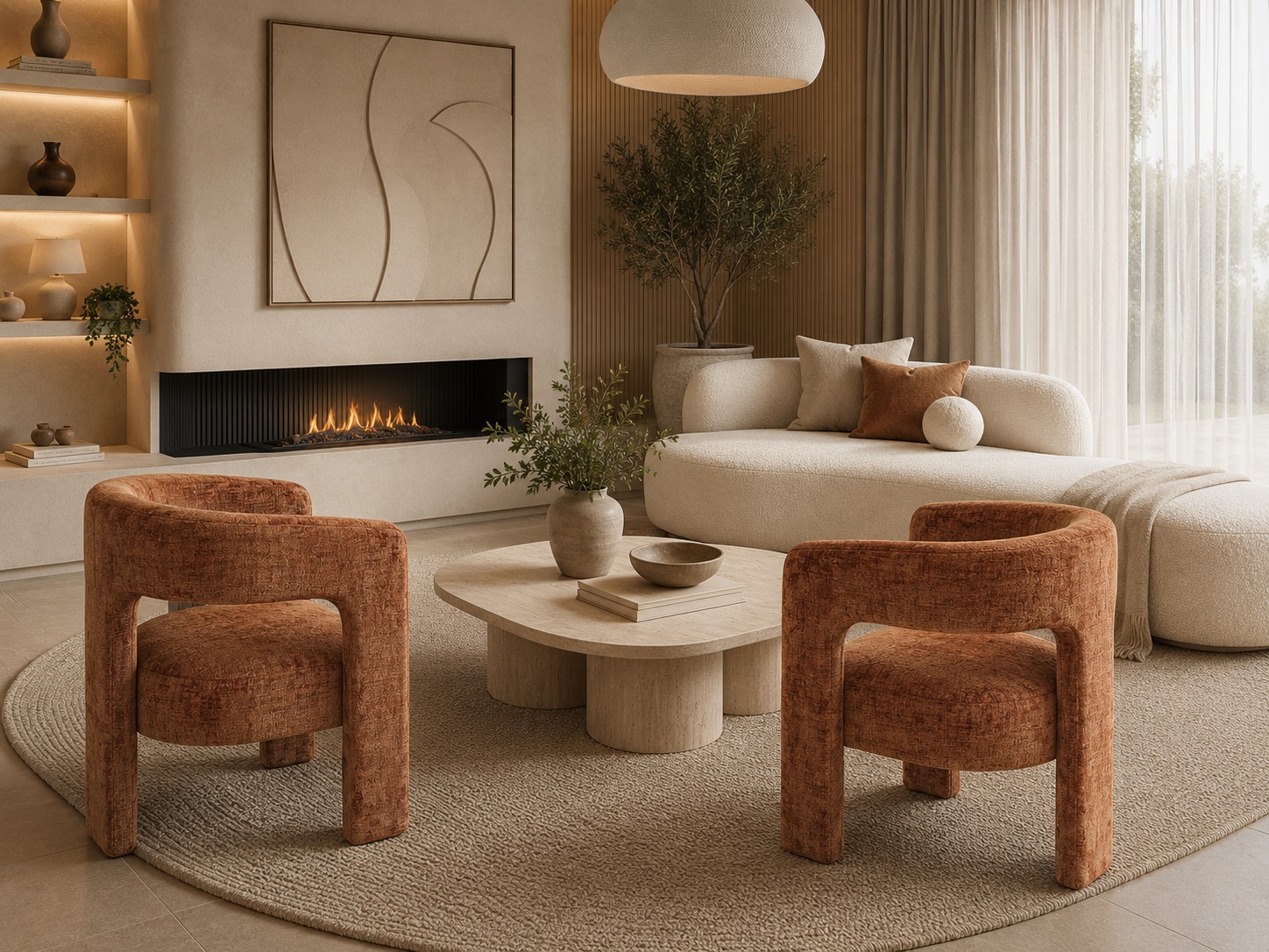 Livin Hill Polsterstuhl Leith 62 × 58 × 75 cm Zimt