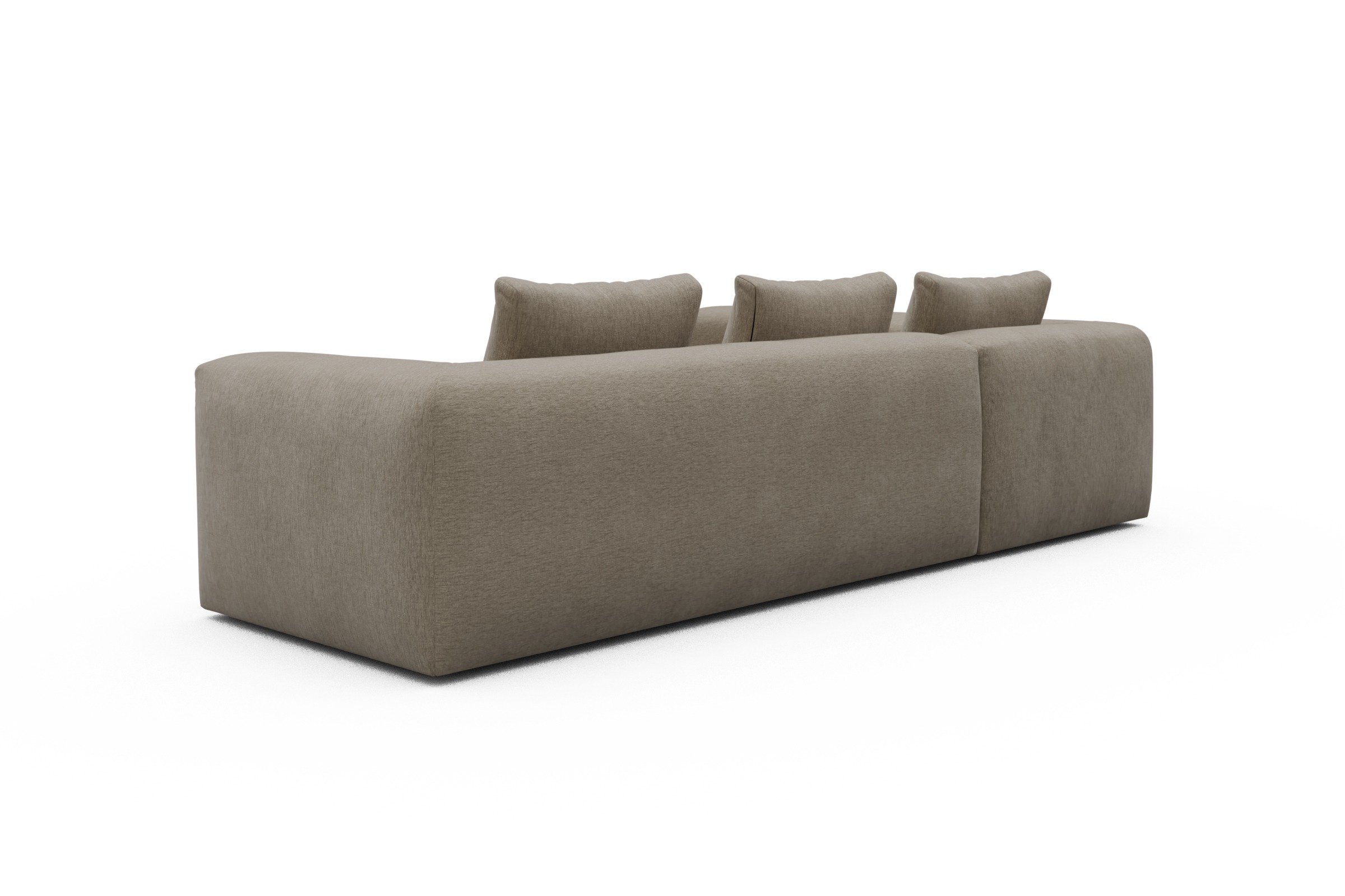 Ecksofa Fred 2x 2,5-Sitzer links offen Smooth-Belge