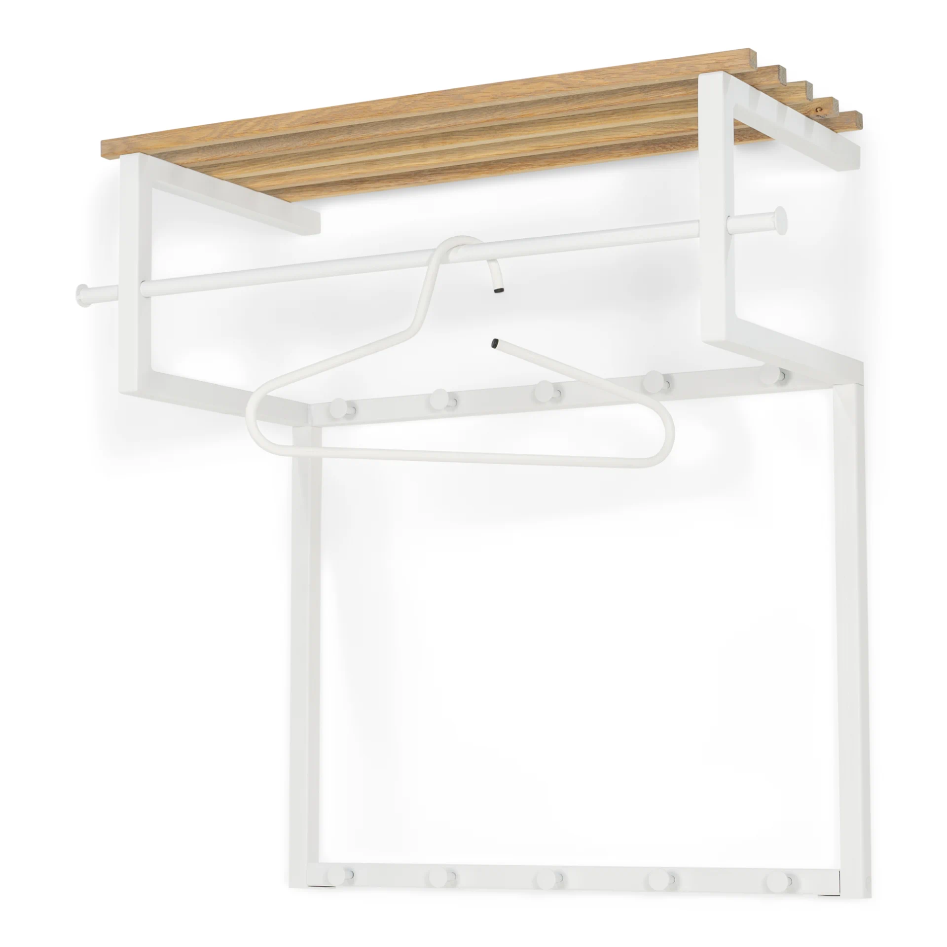 Spinder Design RIZZOLI Wandgarderobe - Weiß / Eiche moebelfaktor
