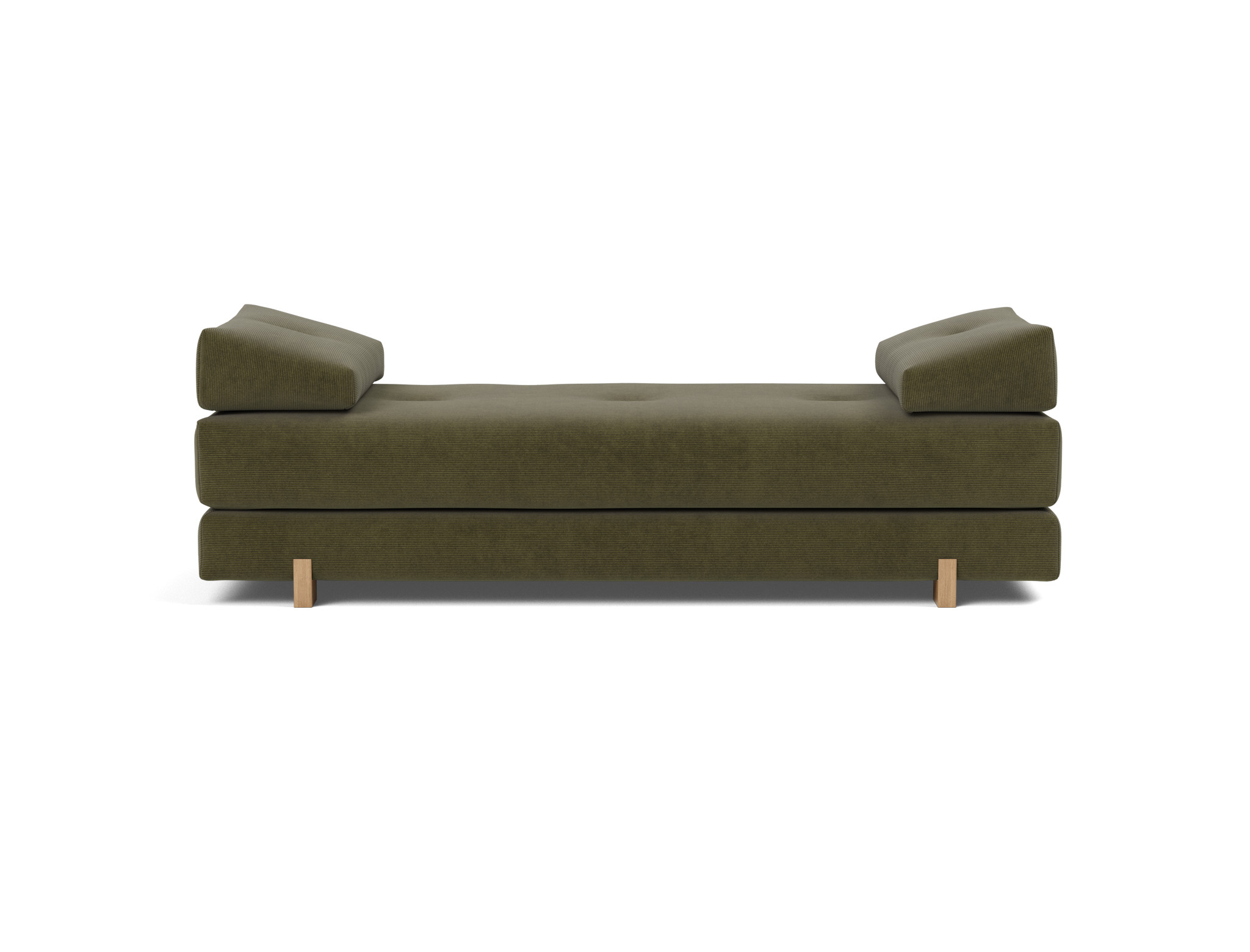 Tagesbett Sigmund Kord Cordufine 316-Pine-Green Beine Drip Eiche