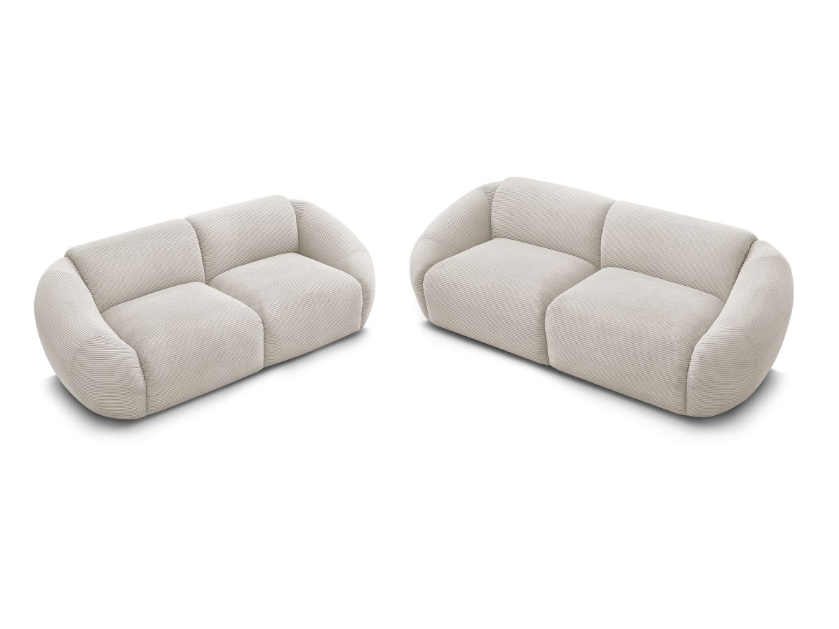 Bobochic Tina Sofa 5-Sitzer Cordsamt Beige