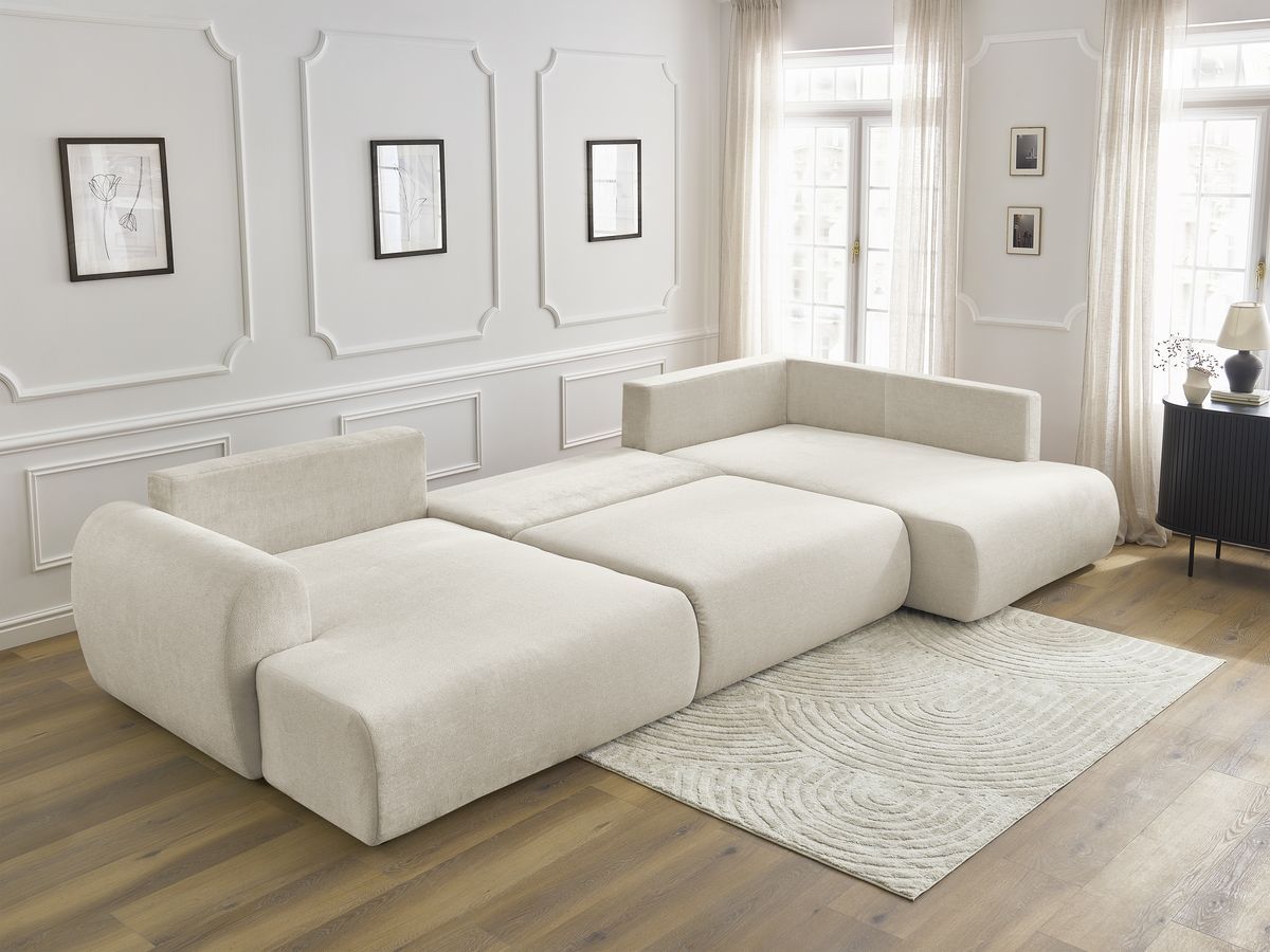 Bobochic Lucien Wohnlandschaft Stoff Beige Ecke links