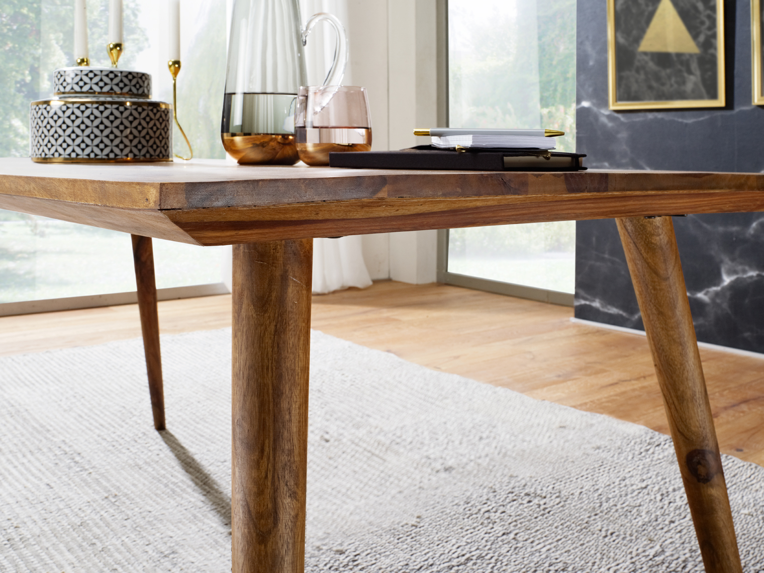Esstisch Bindal Sheesham Massivholz 120 × 60 × 76 cm