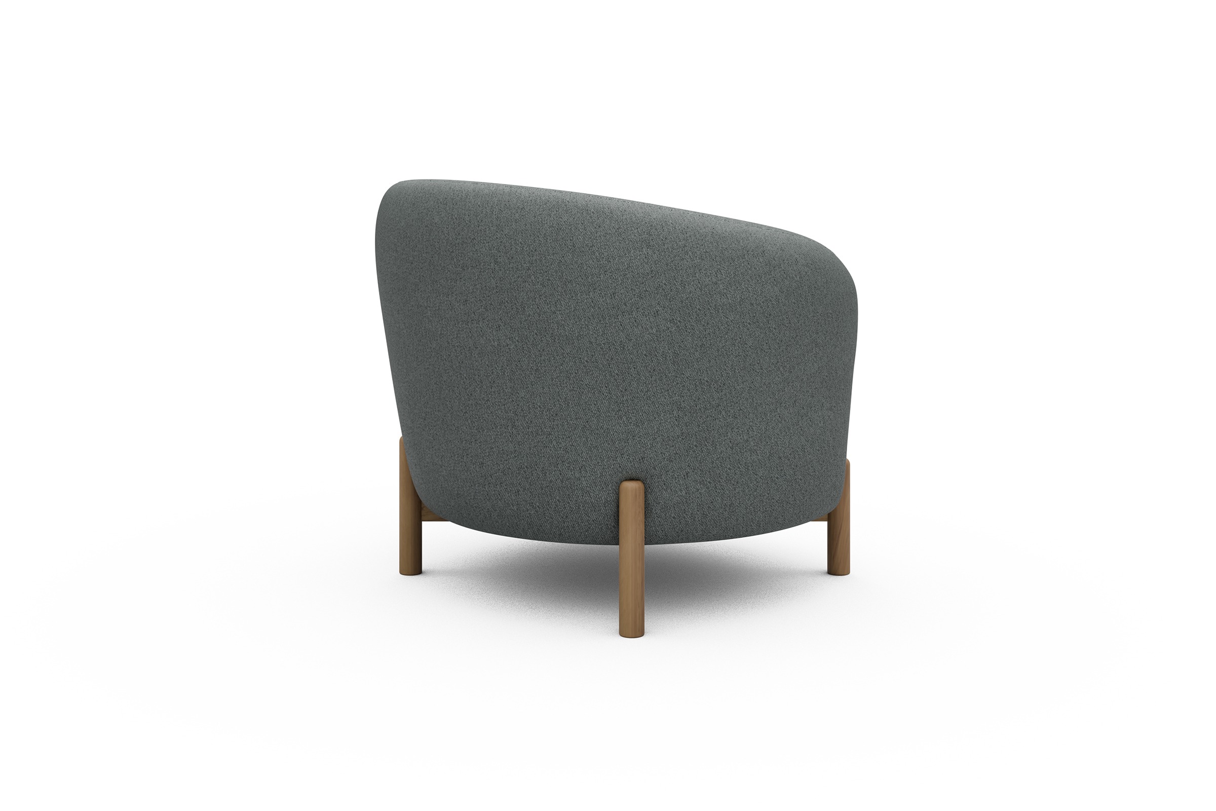 Sessel Ronda Holzbeine Eiche Natur Denari-Soft-Grey