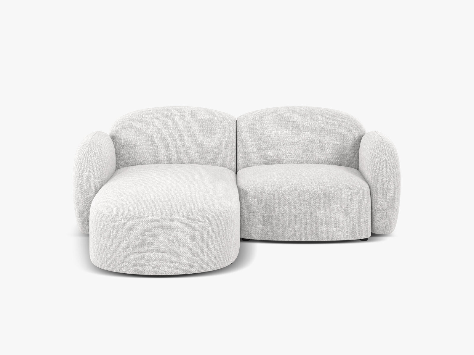 Micadoni Ecksofa Blair 3-Sitzer Links Chenille Eden Silber