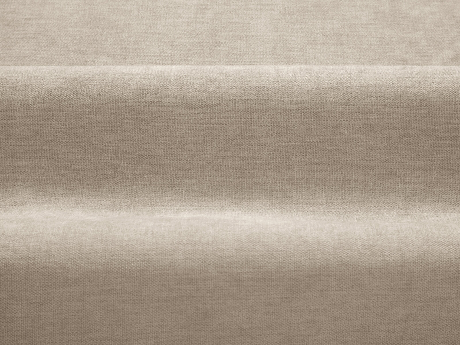 Micadoni Hocker Torino 1-Sitzer Strukturierter Stoff Helles Beige