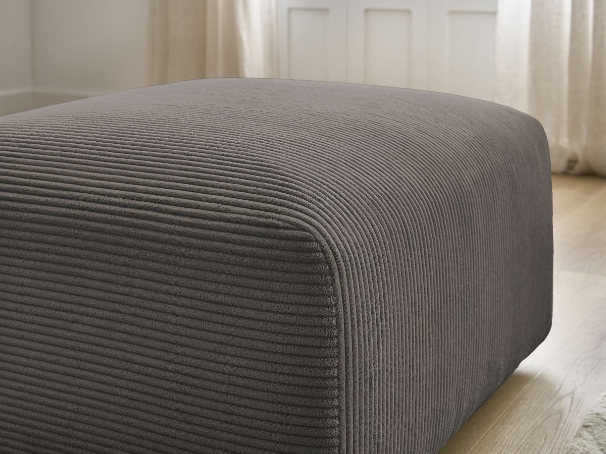 Bobochic Tina Pouf Cordsamt Taupe