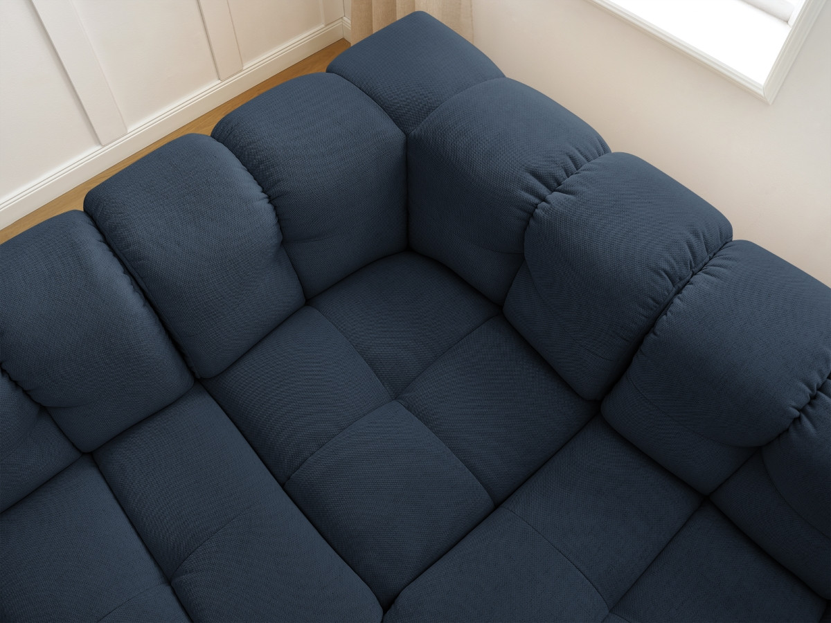 Bobochic Cloud Ecksofa 268 × 184 cm Stoff Dunkelblau