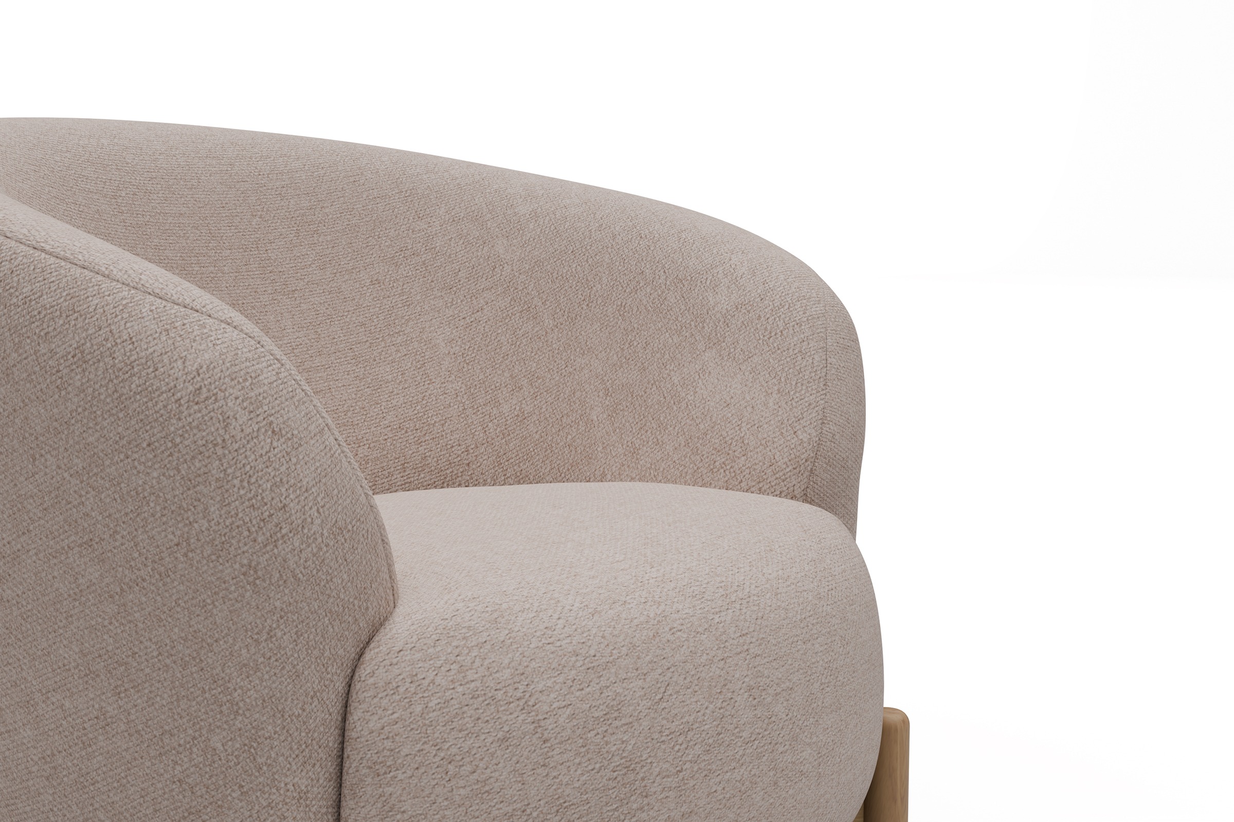 Sessel Ronda Holzbeine Eiche Natur Weda-Sand
