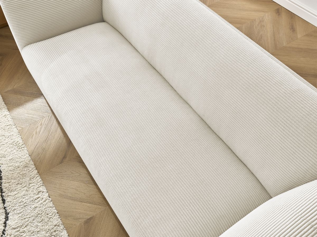 Bobochic Giorgia Sofa 3-Sitzer Cordsamt Beige