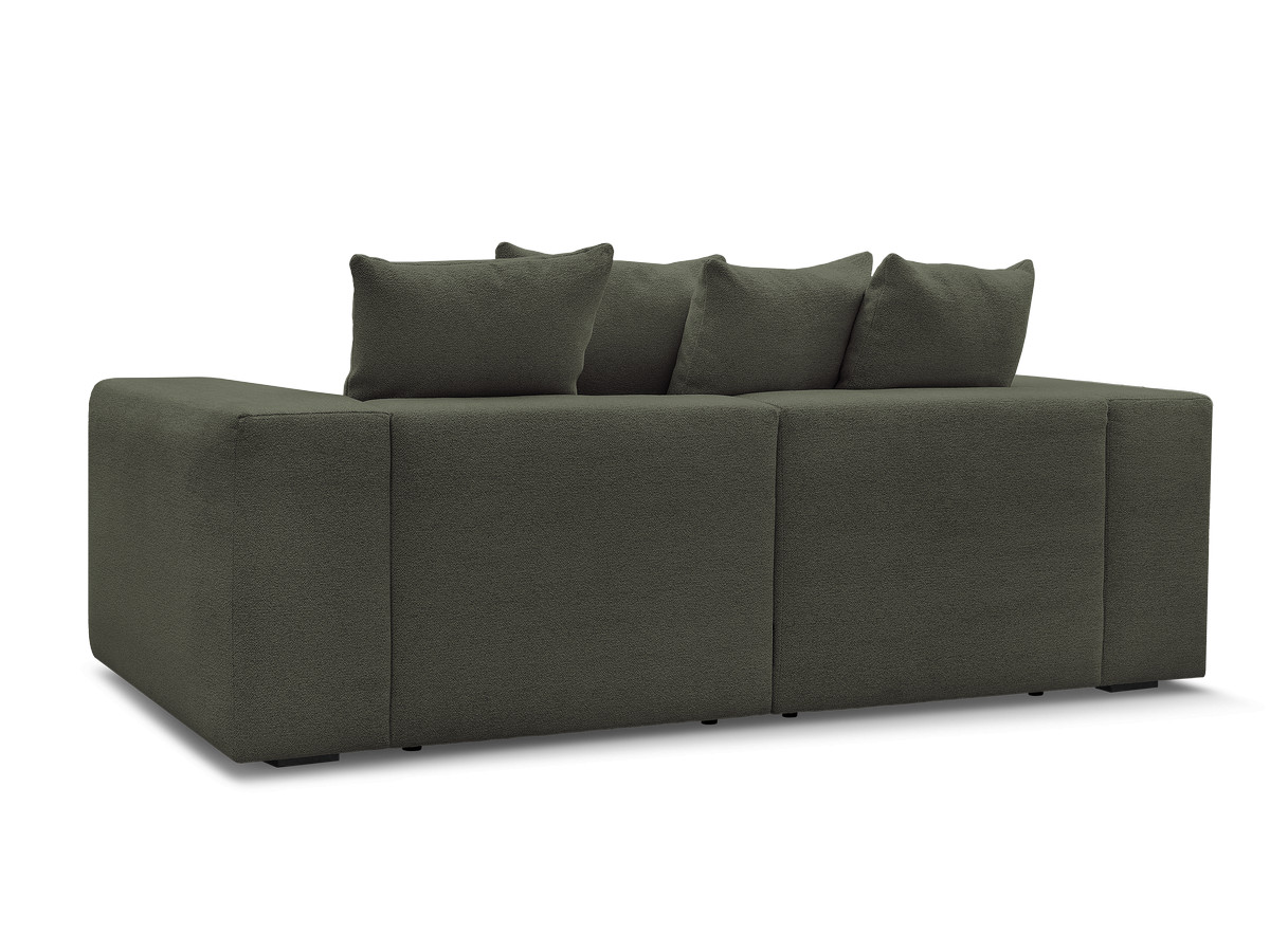 Bobochic Voltaire Sofa 3-Sitzer 248 × 100 cm Melange-Stoff Grün