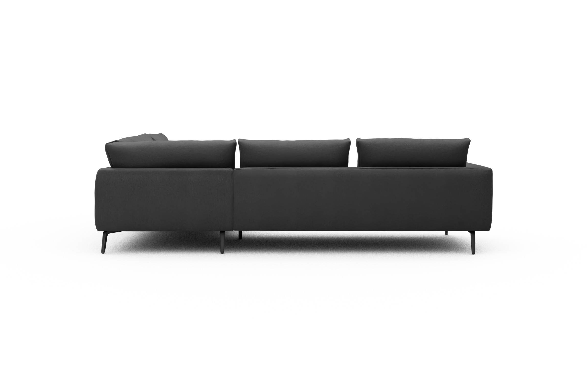Ecksofa Karl Relax-Ecke rechts mit 2,5-Sitzer Satya-Zinc