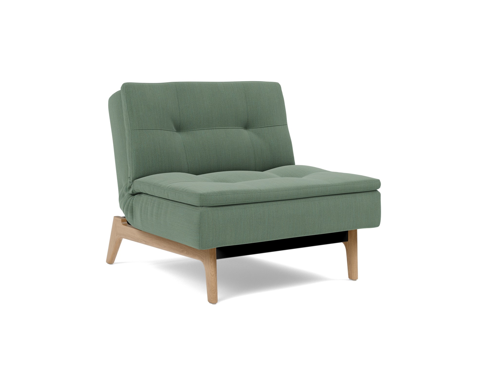 Sessel Dublexo Flachgewebe Elegance 518-Green Beine Eiche