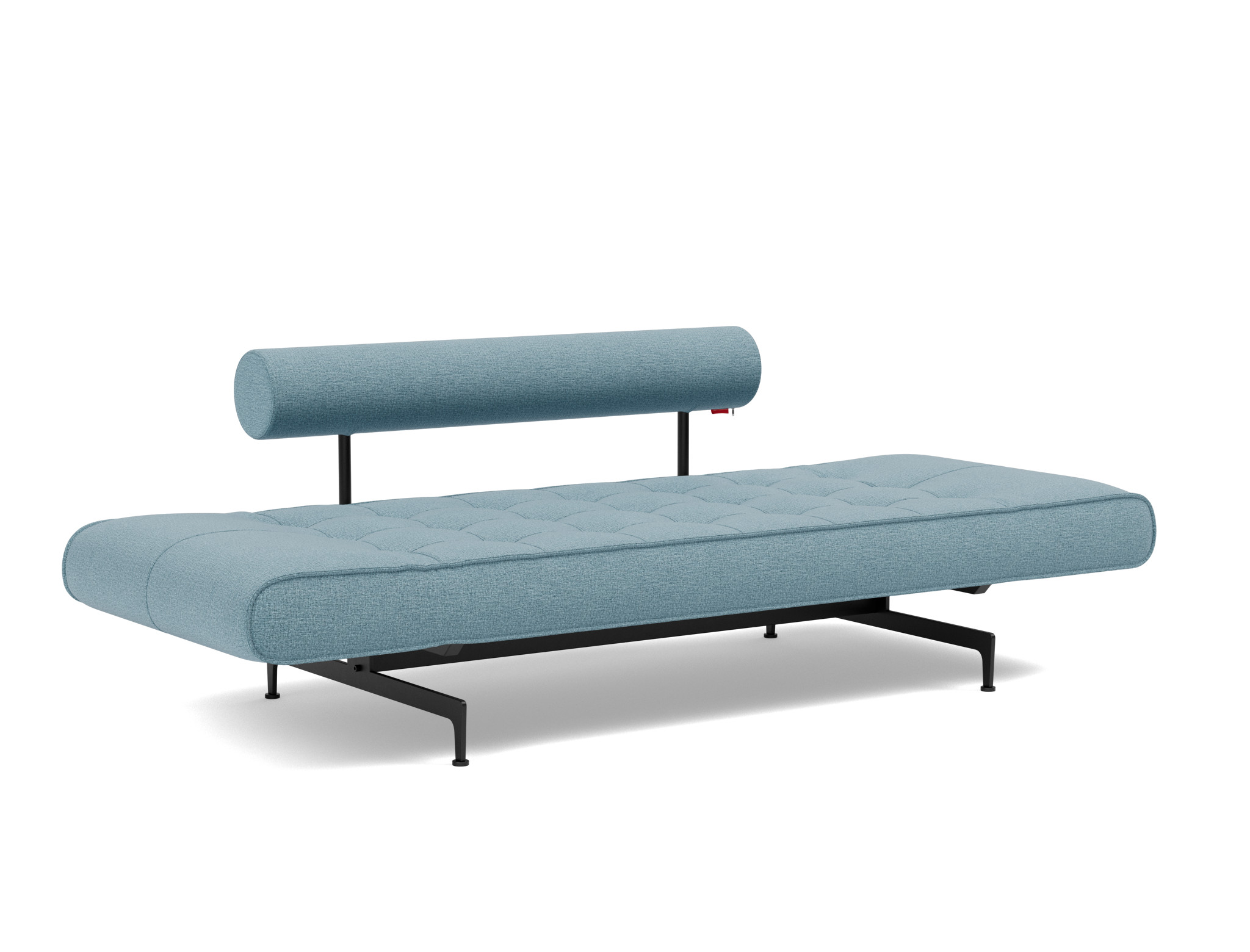 Tagesbett Ghia Flachgewebe Mixed Dance 525-Light-Blue Beine Laser schwarz