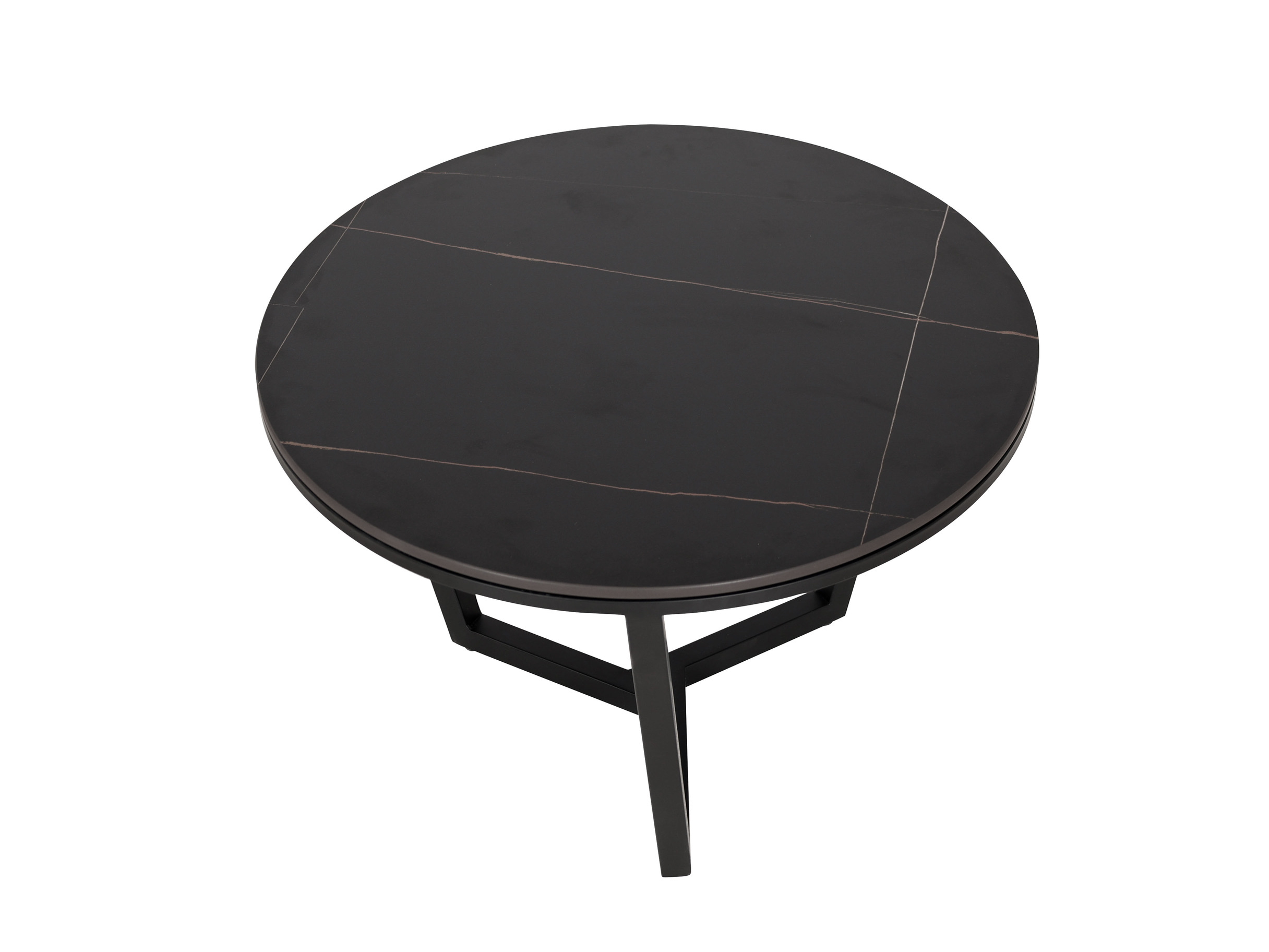 Livin Hill Couchtisch Set Modig Schwarze Beine, schwarz/weiße Tischplatte M66