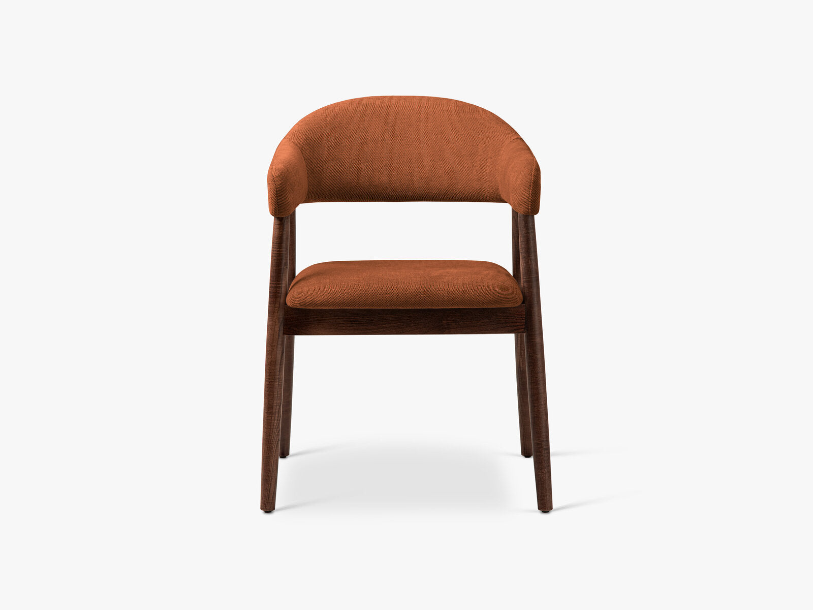 Micadoni Stuhl Adra Chenille Rebel Orange Nussbaum