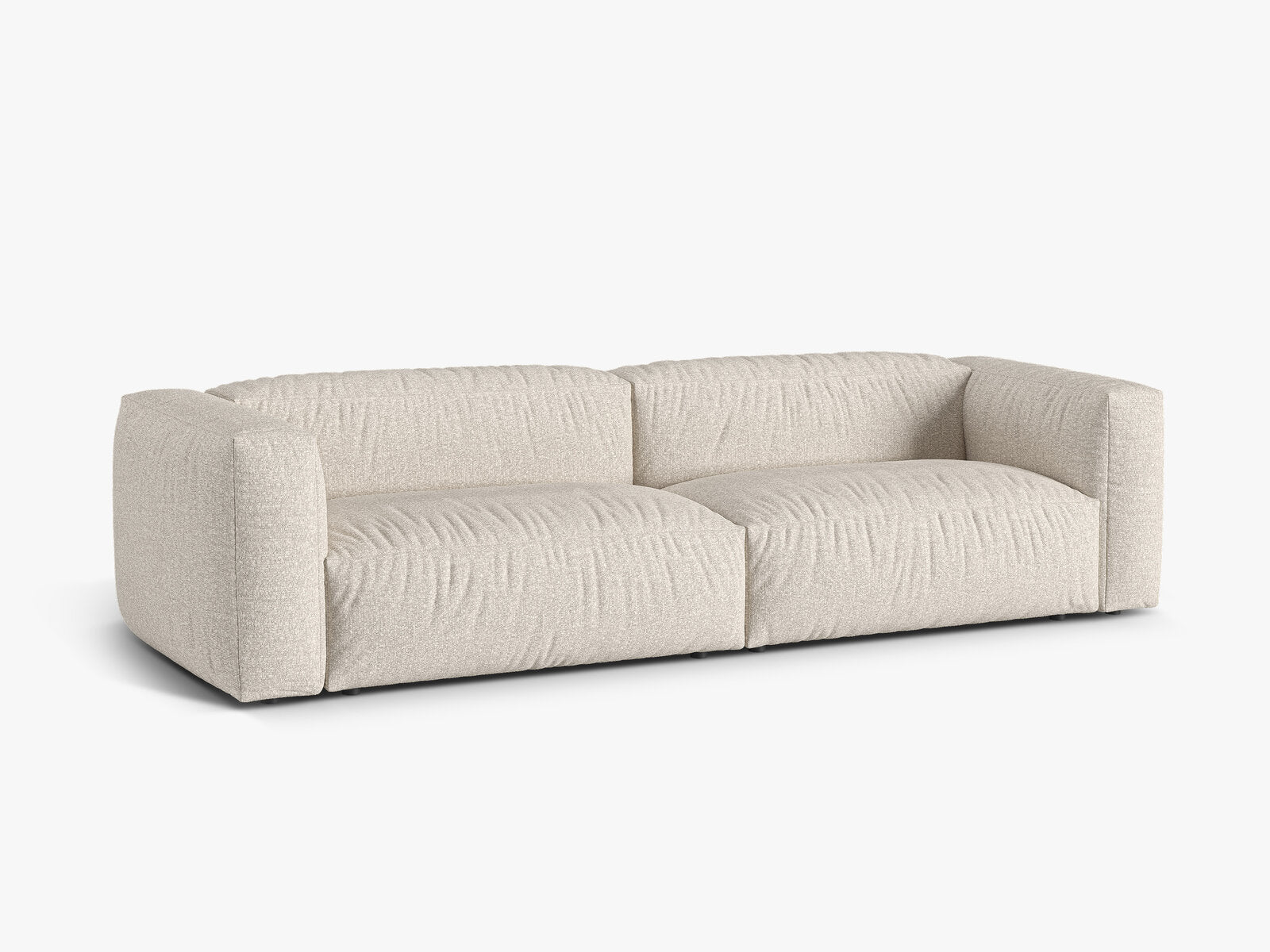 Micadoni Sofa Martina 4-Sitzer Boucle Monet Beige