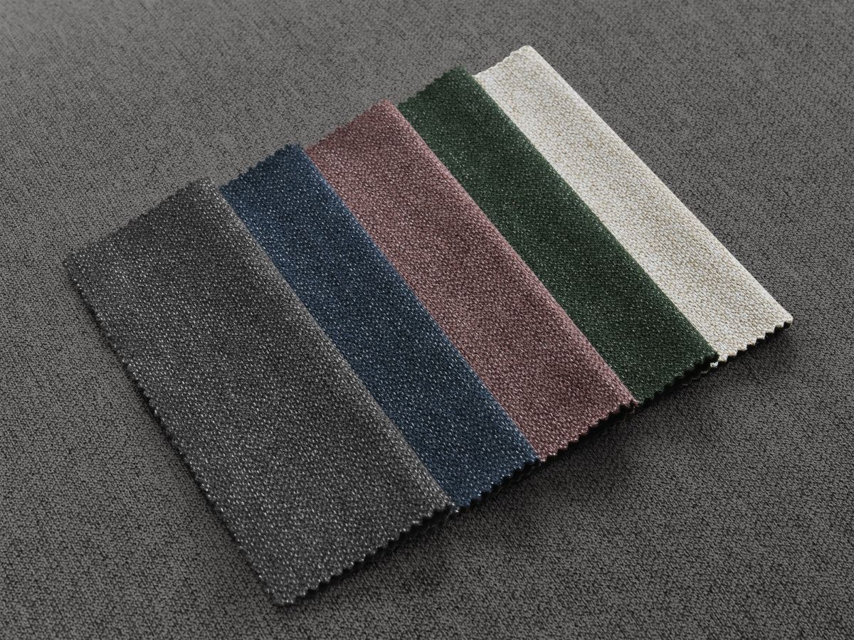 Bobochic Rousseau Ecksofa Melange-Stoff Dunkelgrau Ecke rechts