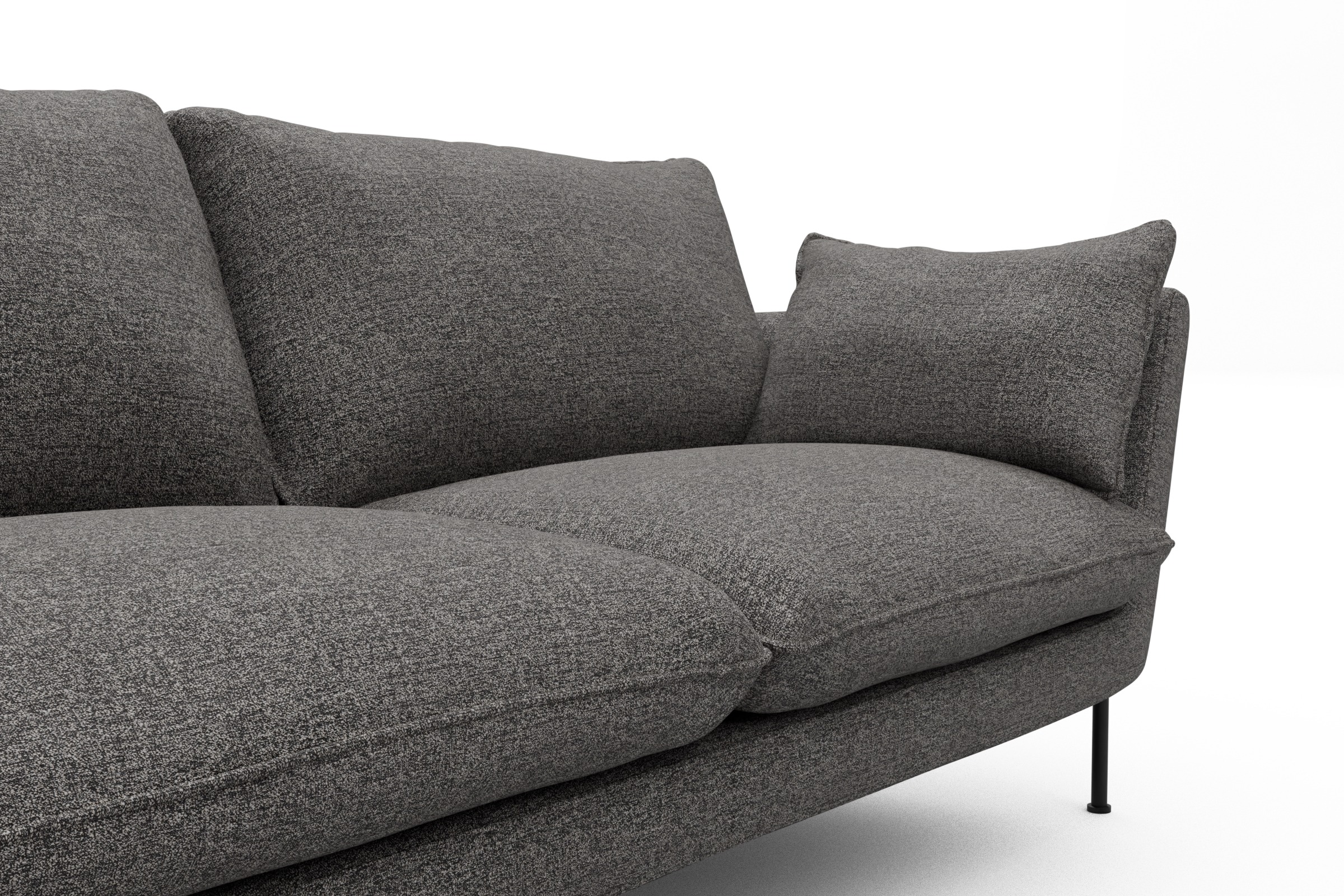 Sofa Anton 2-Sitzer Carreno-Salt-and-Pepper