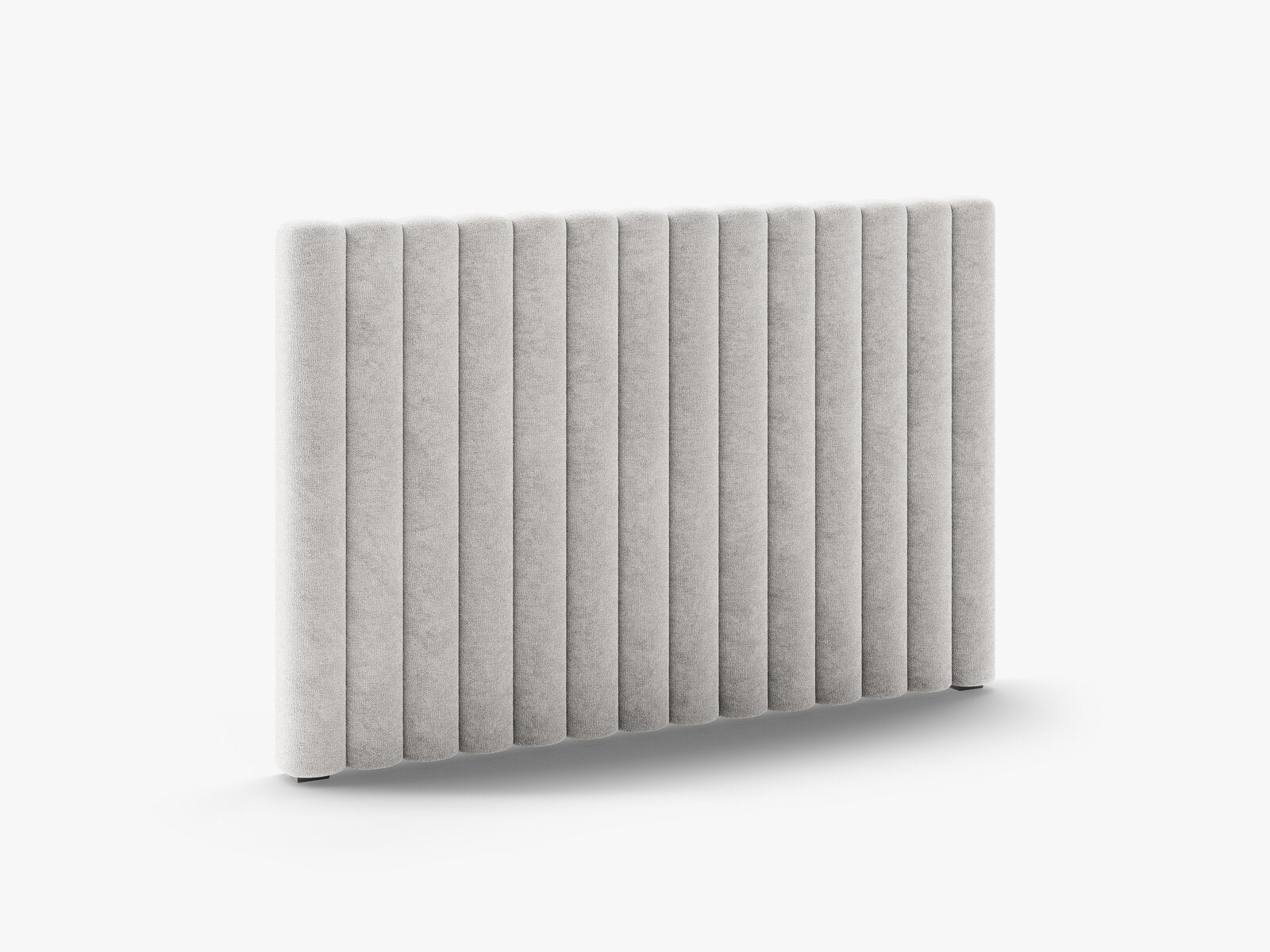 Micadoni Mistero Samtiger Kopfteil 80 cm Chenille Perfect Harmony Hellgrau 140x95