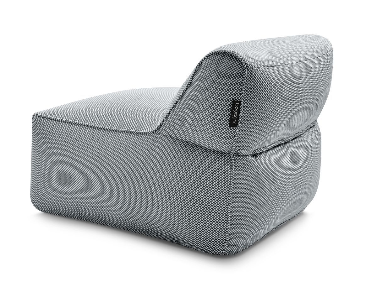 Bobochic Riviera Sofamodul 1-Sitzer Melange-Stoff Schwarz