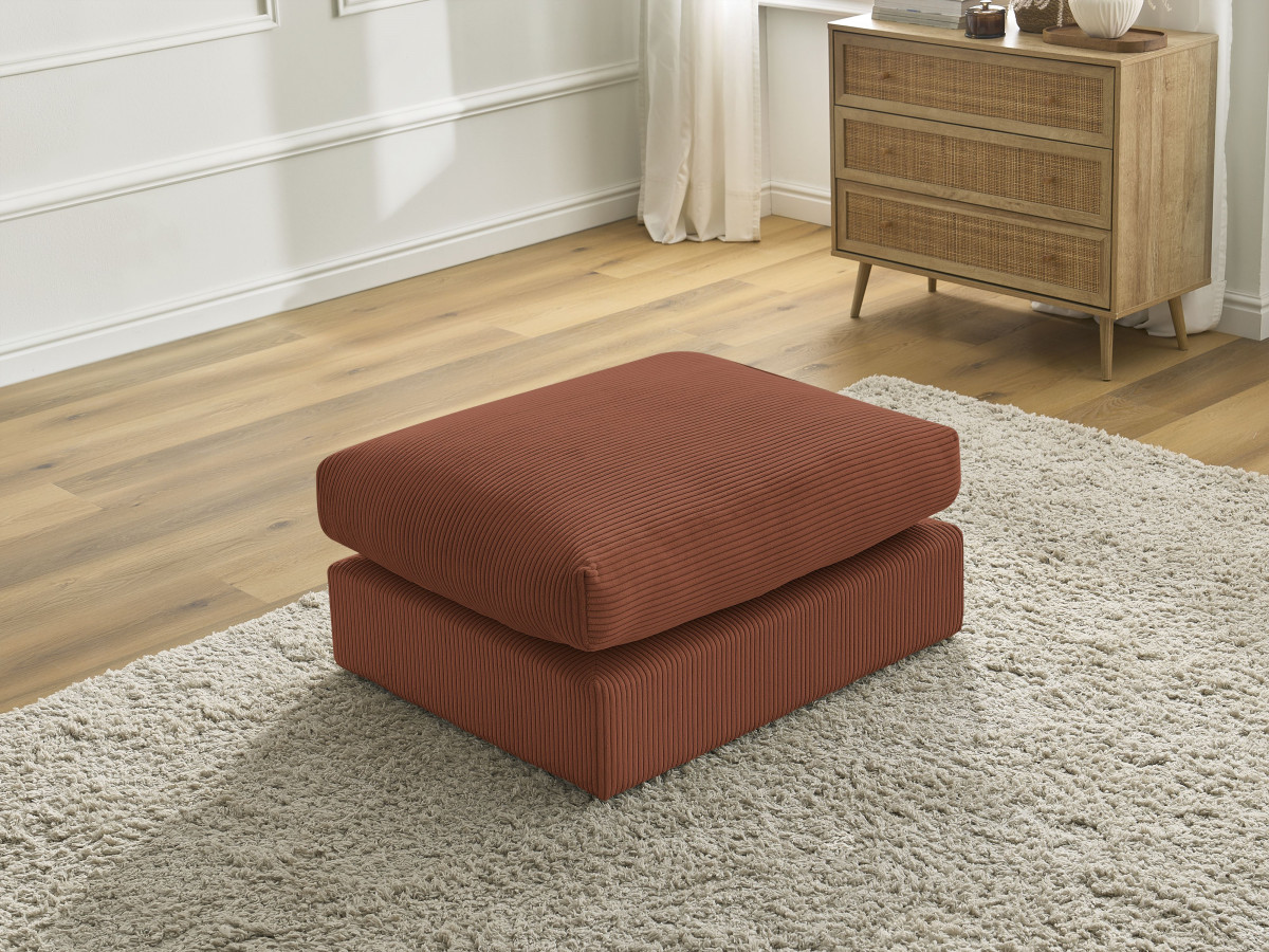 Bobochic Paris Pouf Cordsamt Orange
