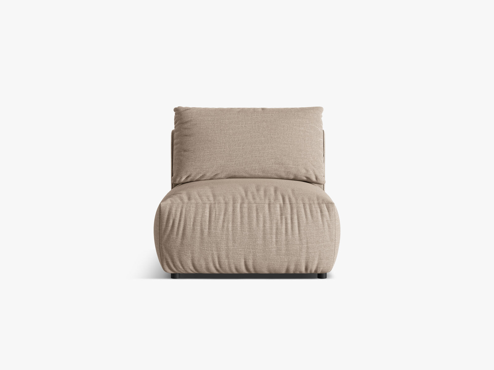 Micadoni Modul Chris 1-Sitzer Strukturierter Stoff Sand