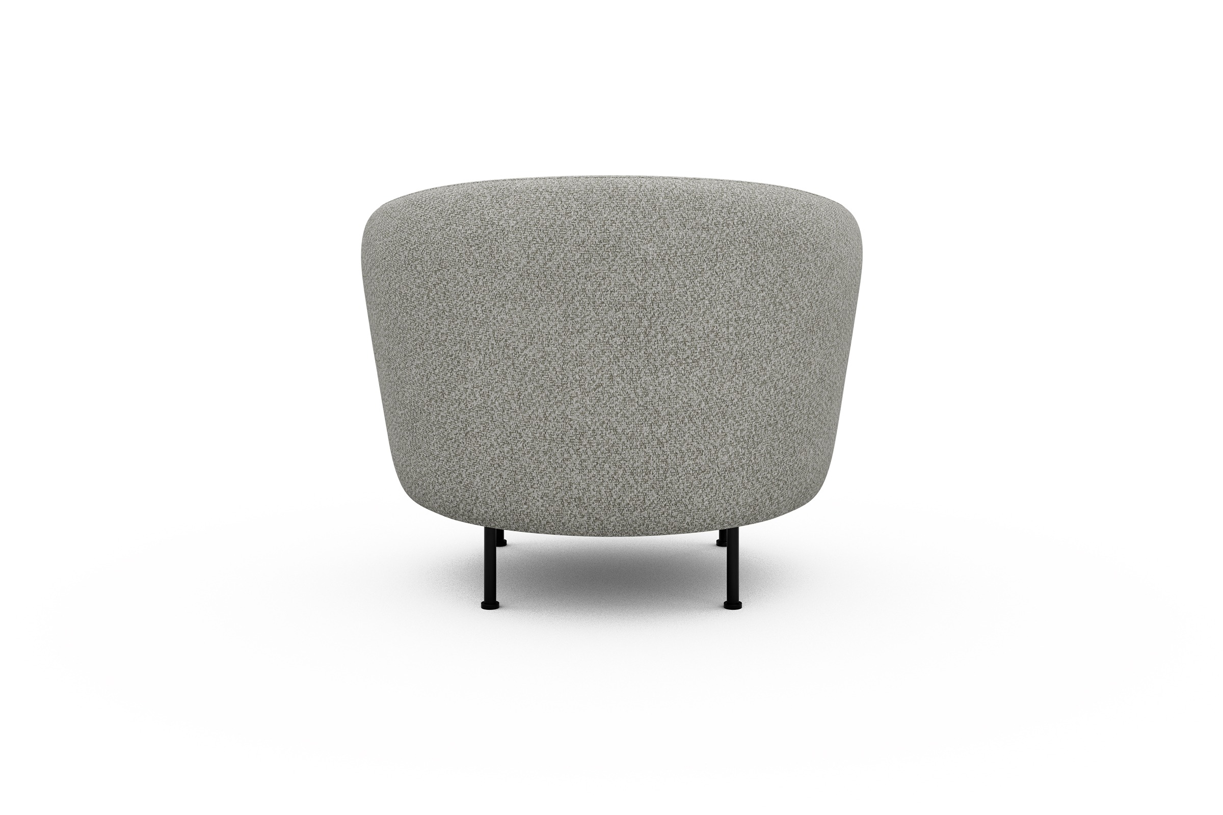 Sessel Ronda Metallbeine Schwarz Vanora-Warm-Sand