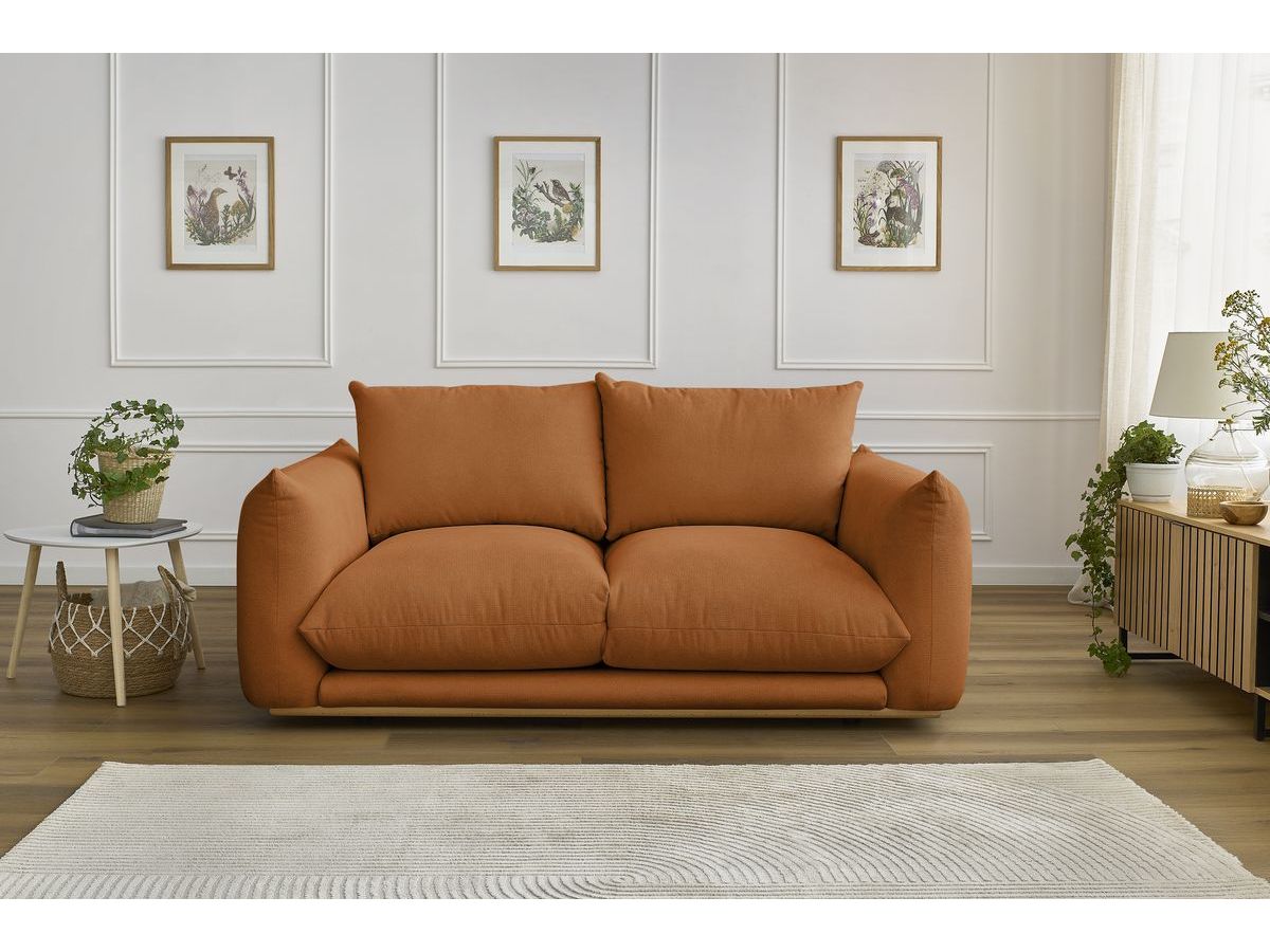 Bobochic Ernest Sofa 2-Sitzer Stoff Orange