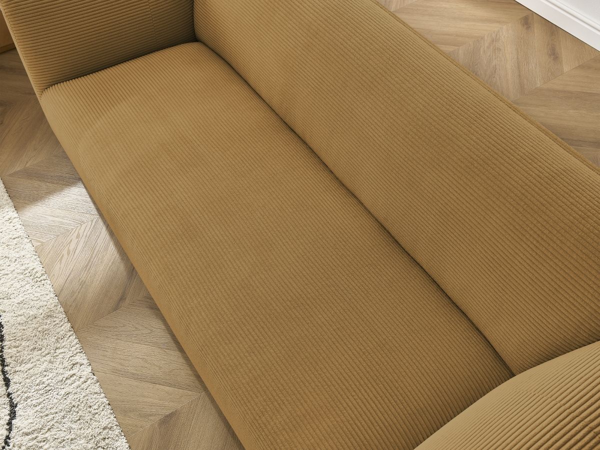 Bobochic Giorgia Sofa 3-Sitzer Cordsamt Gelb