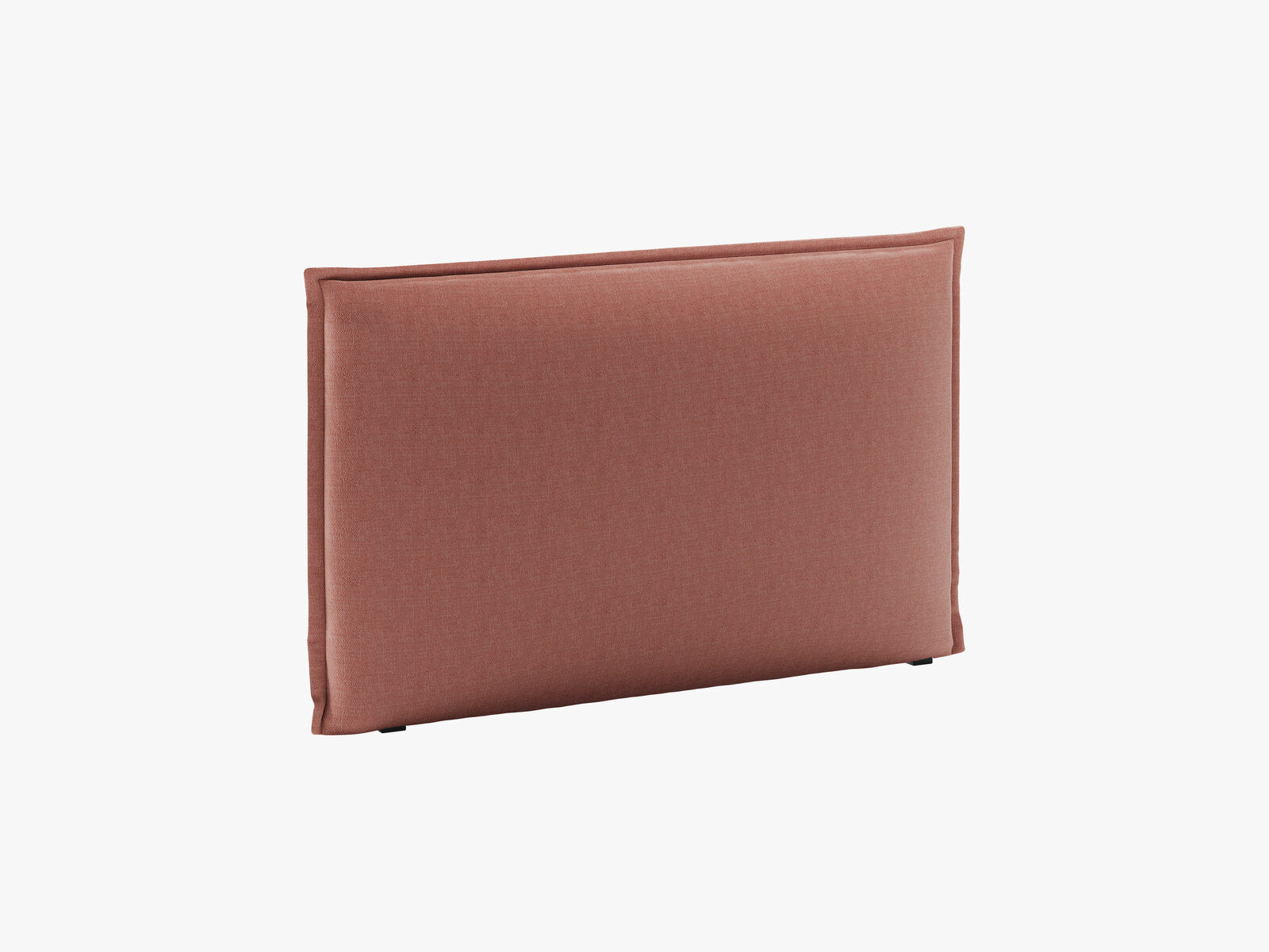 Micadoni Monica Samtiger Kopfteil 140 cm (H 95 cm) Strukturierter Stoff Babel Rot 160x95