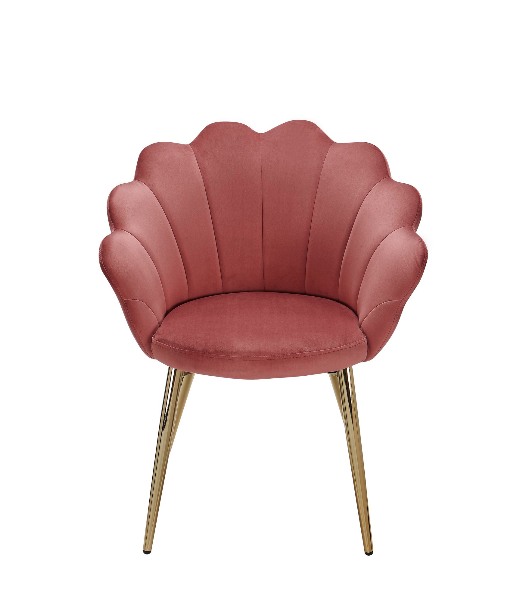 Esszimmerstuhl Nolsoy Samt Samt Rosa 47,5 × 53 × 80 cm
