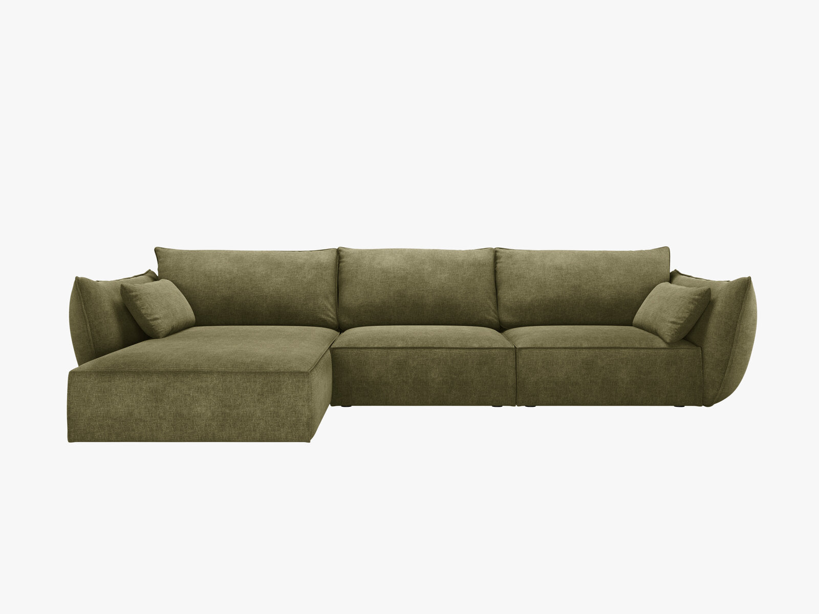 Micadoni Ecksofa Kaelle 4-Sitzer Links Chenille Over The Horizon Grün