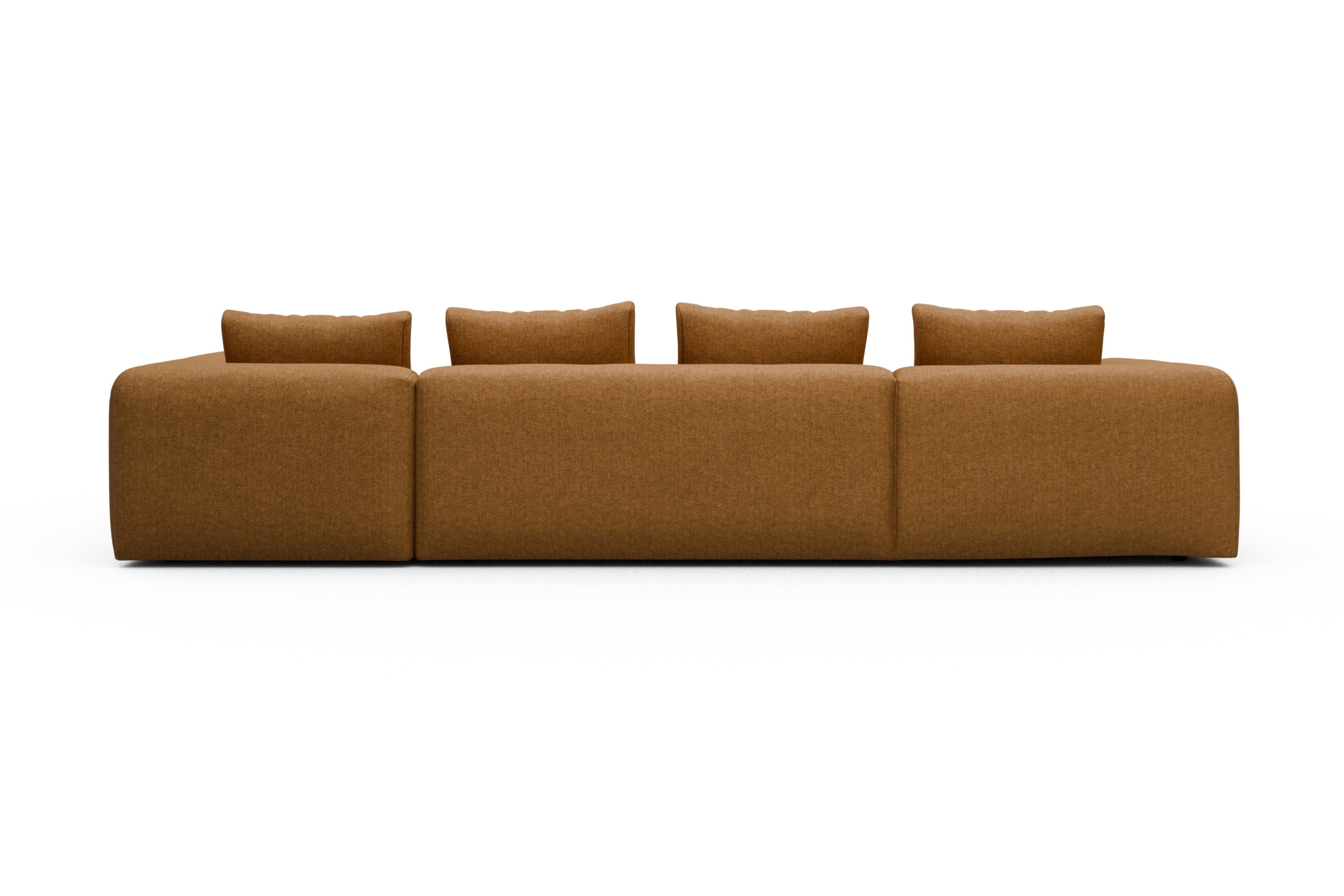 Wohnlandschaft Fred Chaiselongue links mit 2-Sitzer und lange Armlehne rechts Sama-Cur