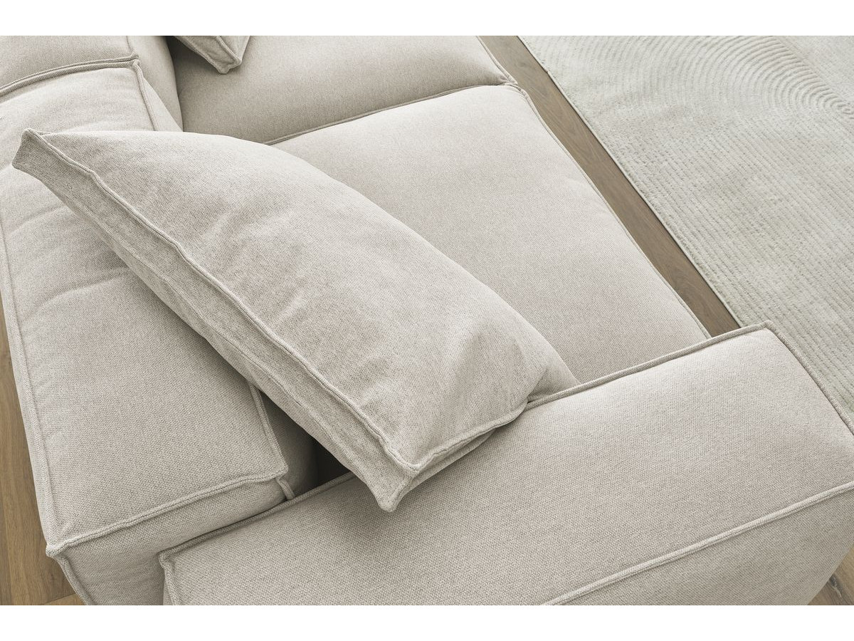 Bobochic Boheme Sofa 3-Sitzer Melange-Stoff Beige