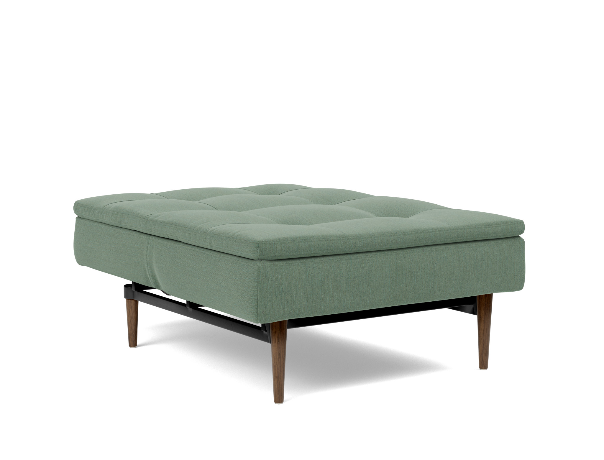 Sessel Dublexo Flachgewebe Elegance 518-Green Beine Styletto Eiche dunkel