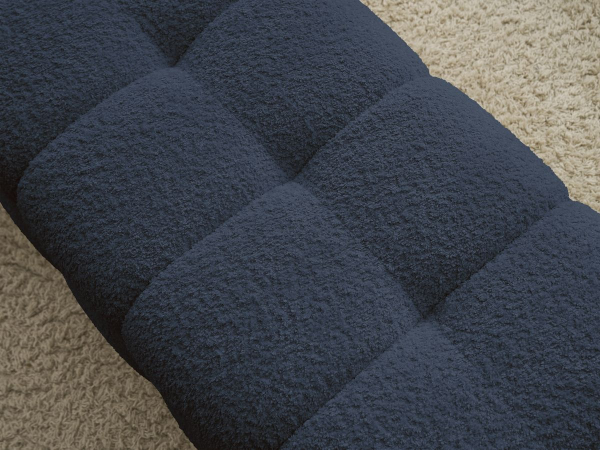 Bobochic Mont-blanc Bettbank Bouclé-Stoff Dunkelblau