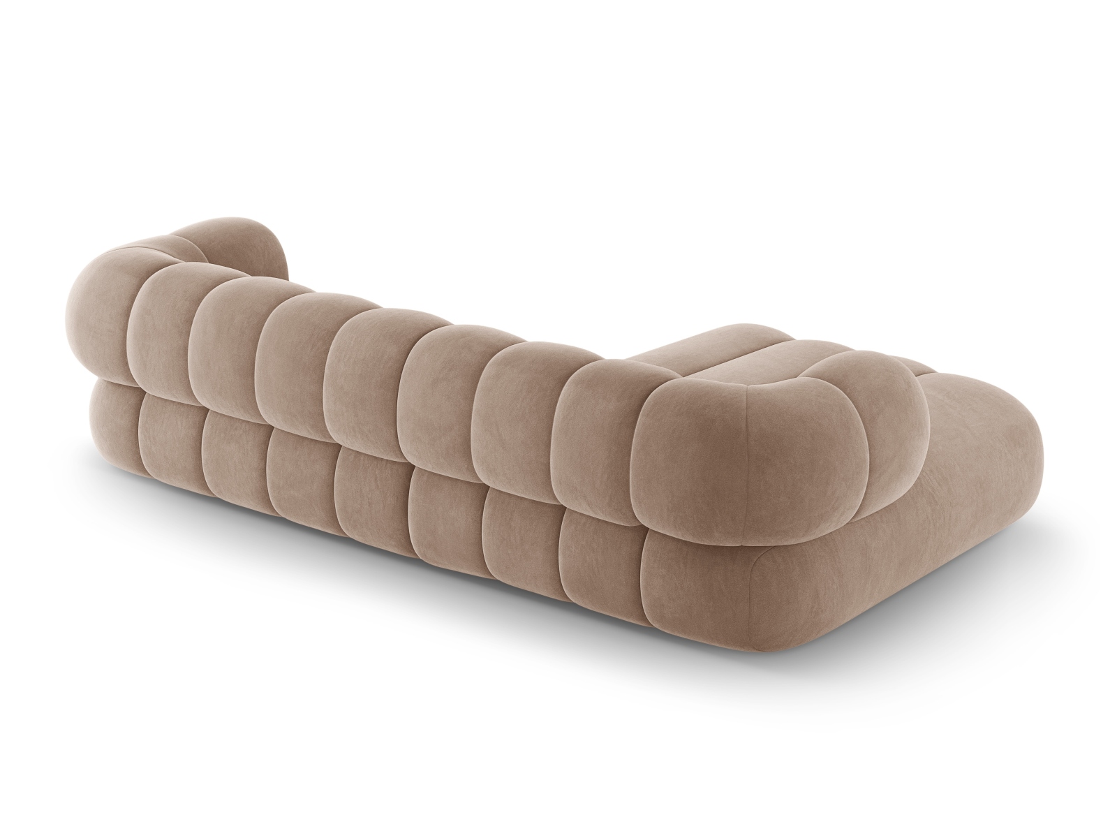 Cosmopolitan Design Ecksofa Koge 5-Sitzer Samt Vogue Dunkelbeige Links