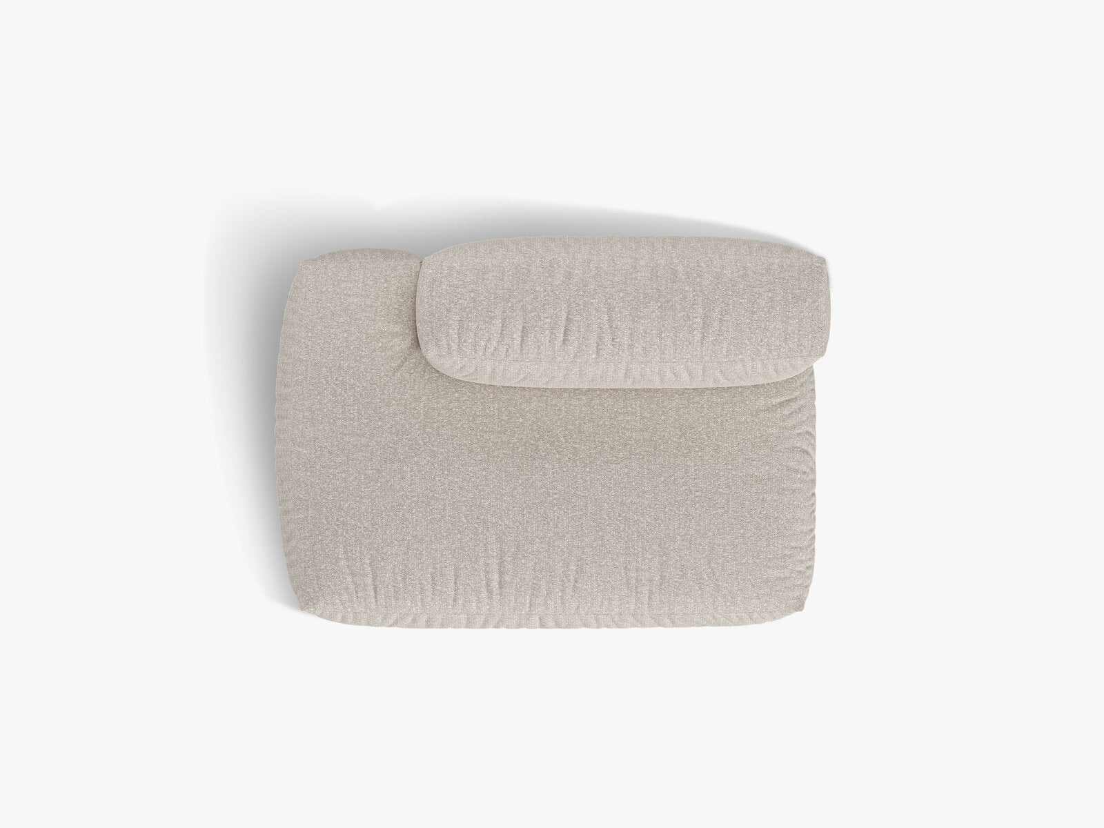 Micadoni Ecksofa-Modul Martina 1-Sitzer Links Boucle Monet Beige