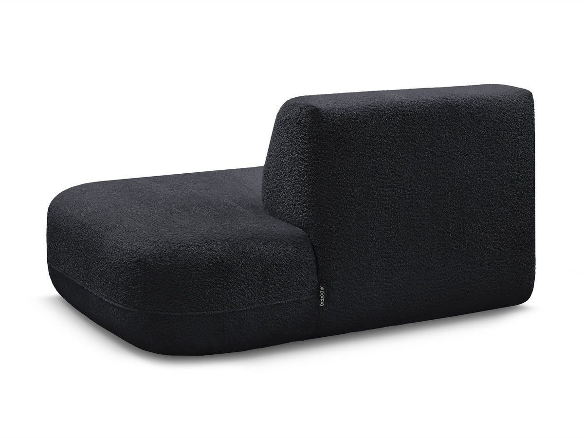 Bobochic Anda Sofamodul 2-Sitzer Chenille Schwarz Ecke rechts