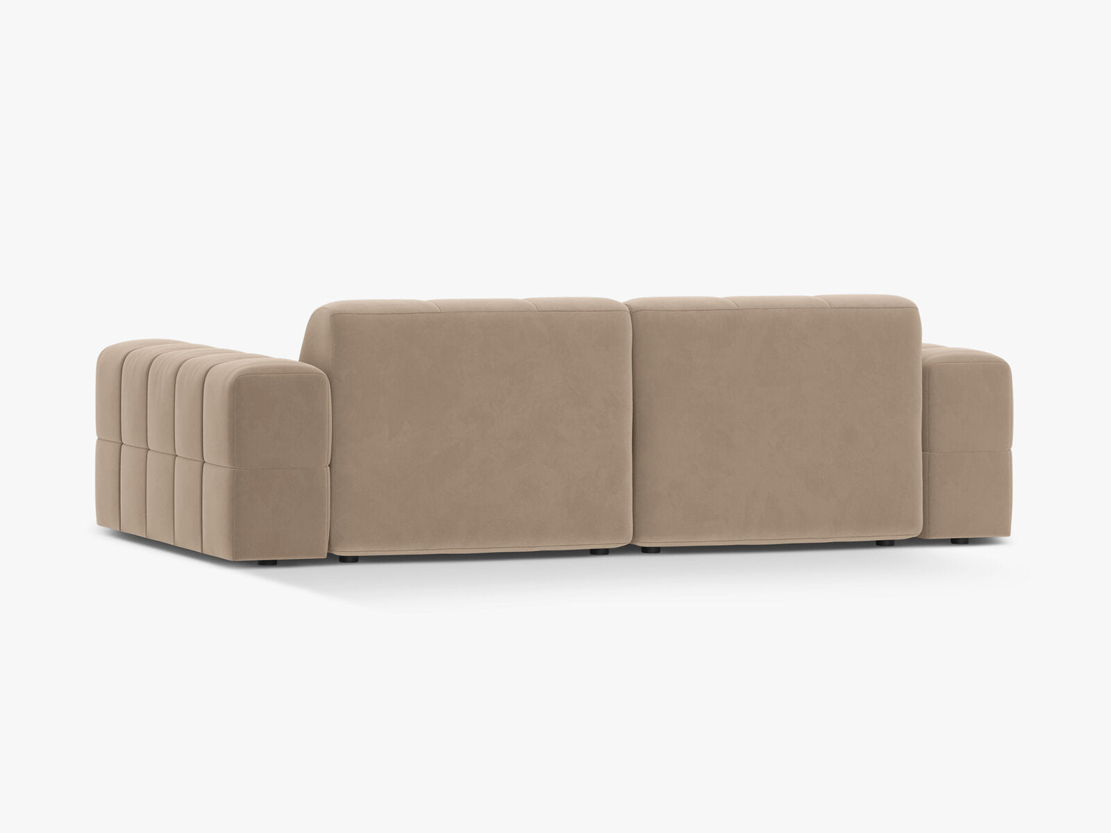 Micadoni Sofa Jennifer 3-Sitzer Samt Venus Beige