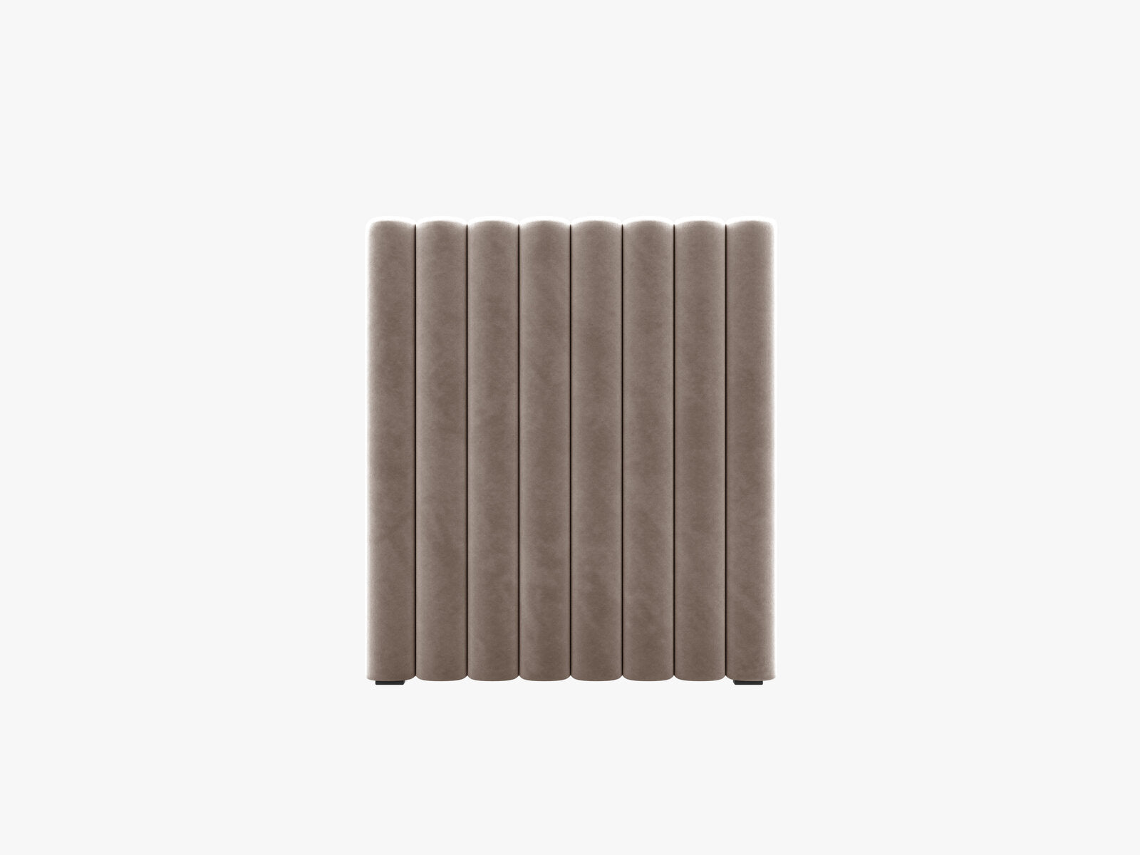 Micadoni Mistero Samtiger Kopfteil 80 cm Samt Paris Warmes Grau 80x95