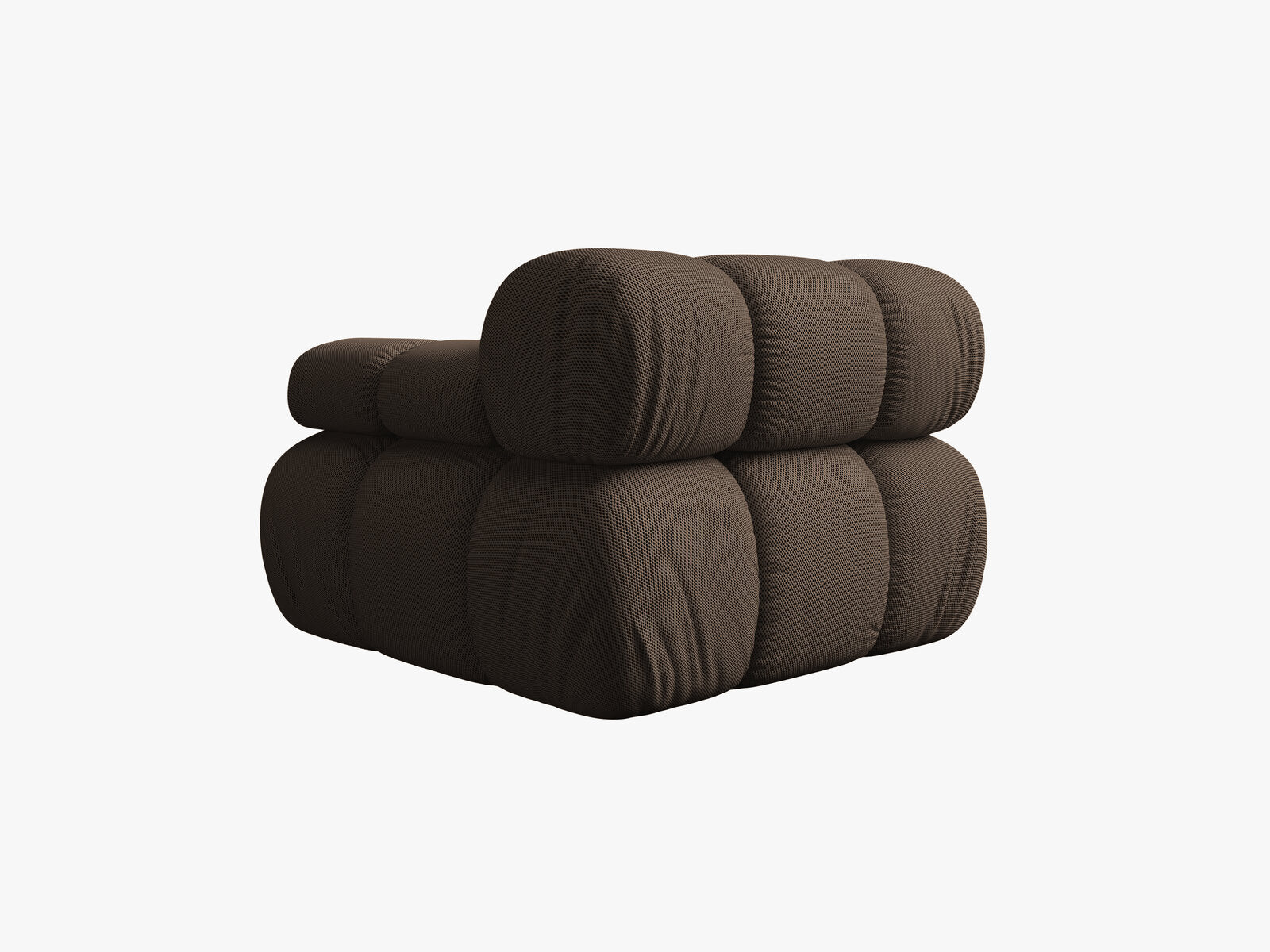 Micadoni Eckmodul Bellis Rechts 3D-Stoff Sonic Braun