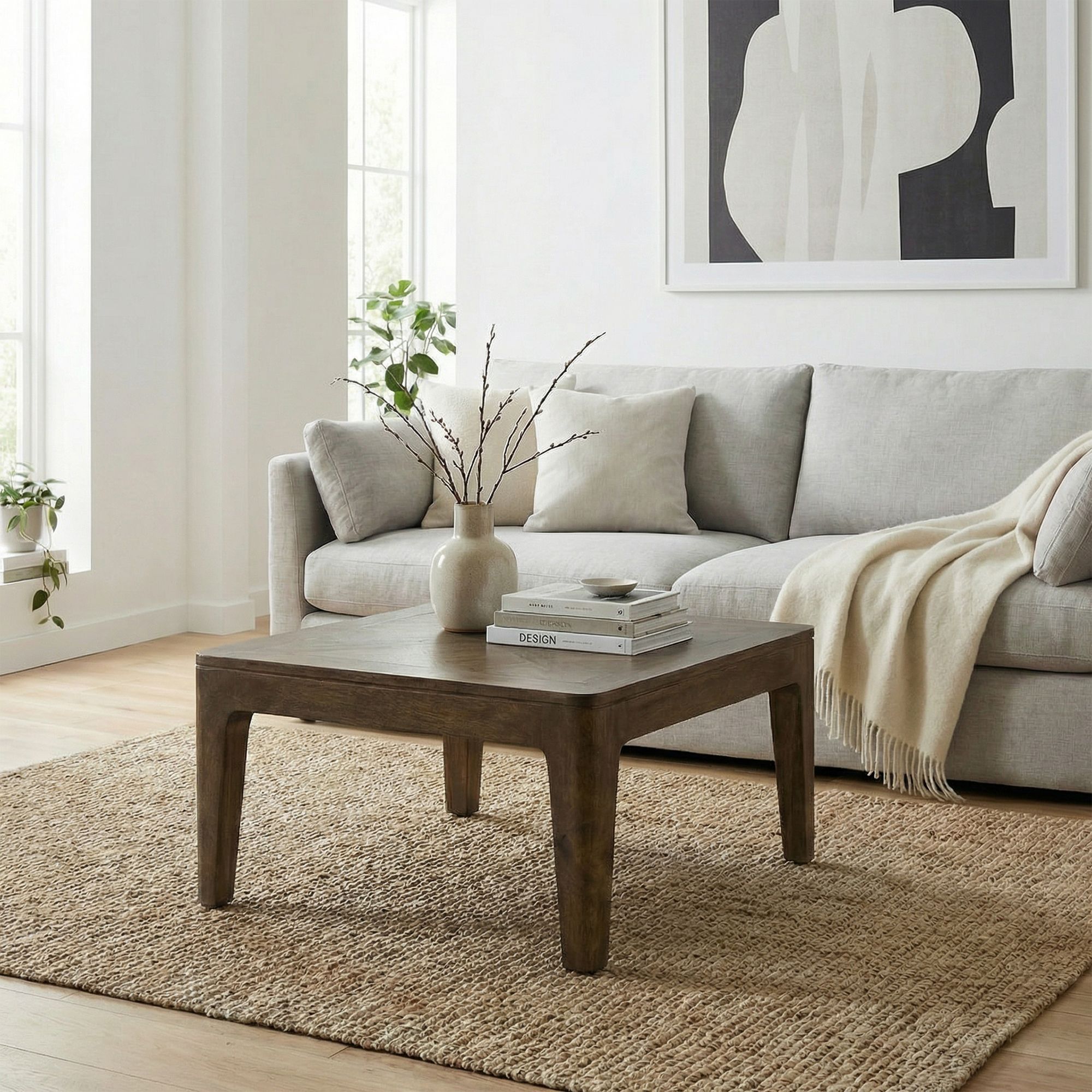 Couchtisch Snarum Mango Massivholz 60 × 60 × 32 cm