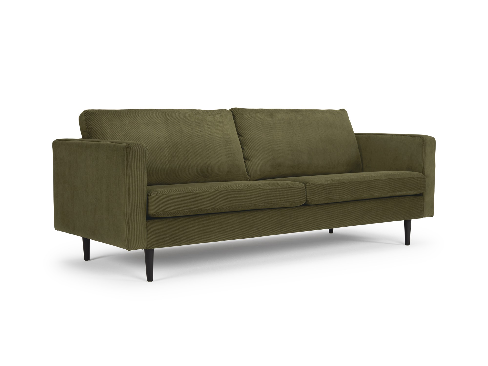 Skandi Home Sofa Malte 3-Sitzer Cordufine-Pine-Green moebelfaktor