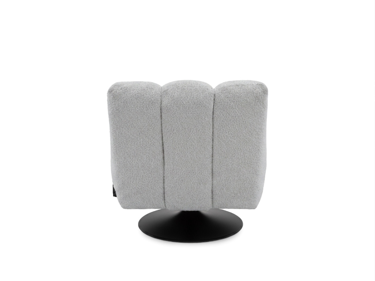 Bobochic Janissaire Sessel 79 × 89 cm Bouclé-Stoff Hellgrau